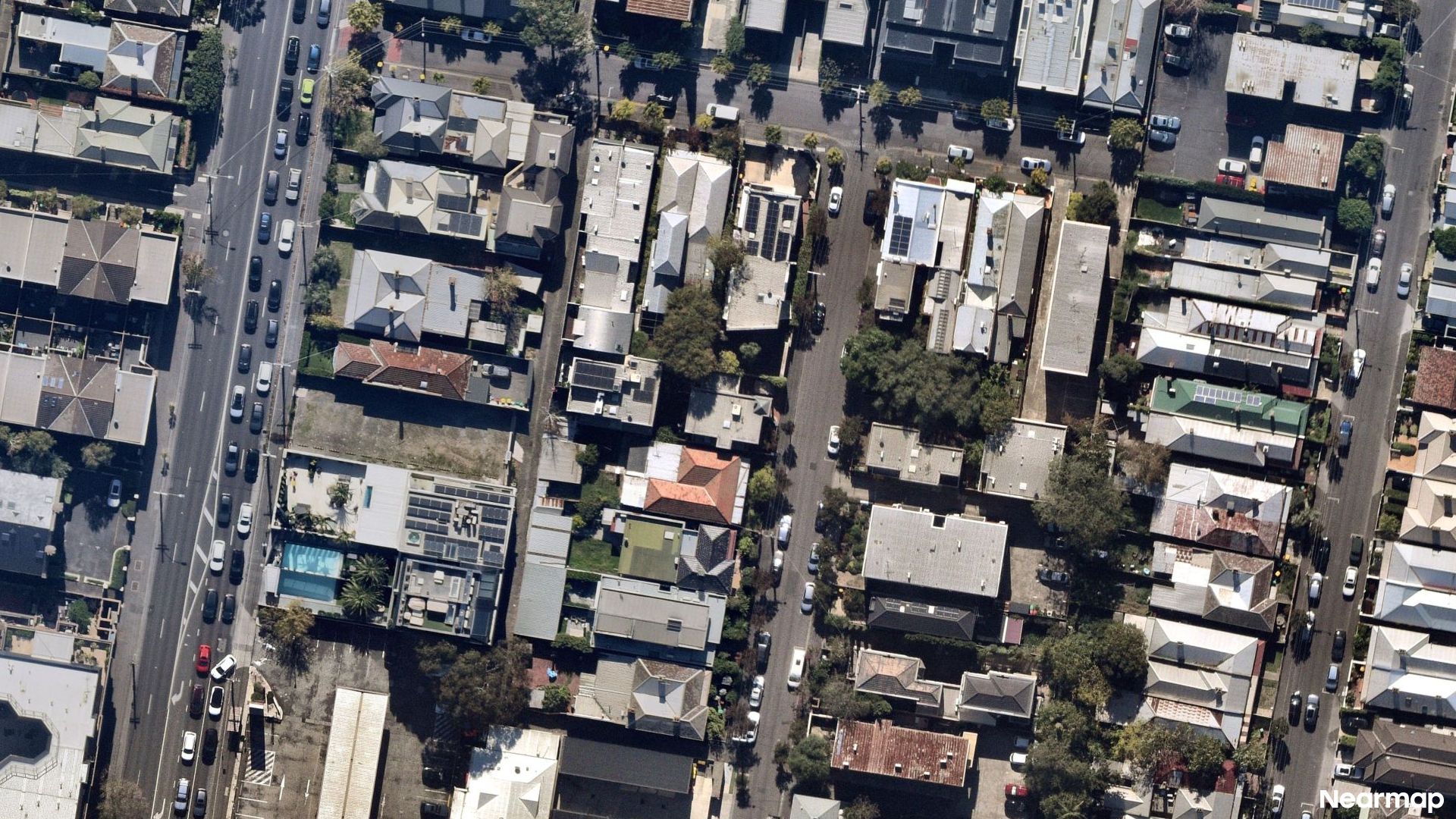 Vertical aerial view