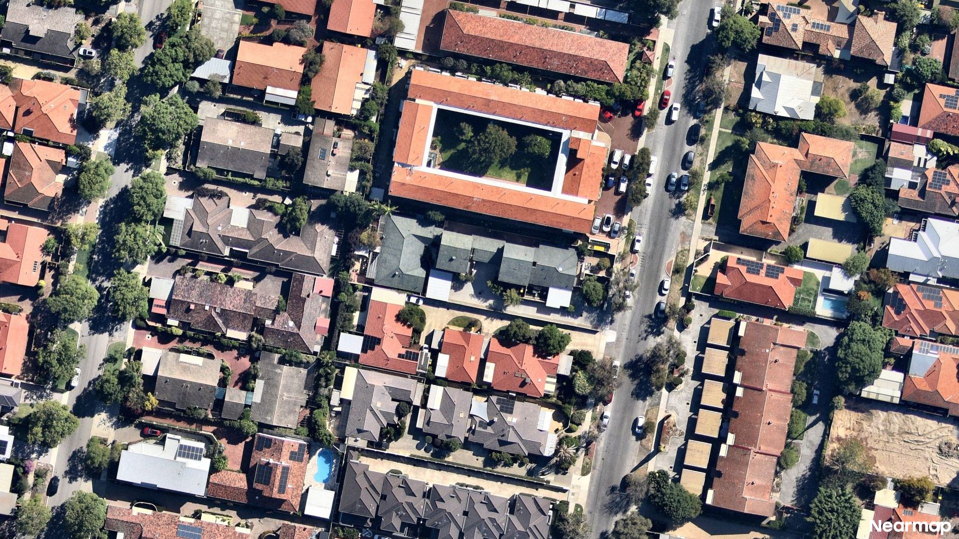 Vertical aerial view