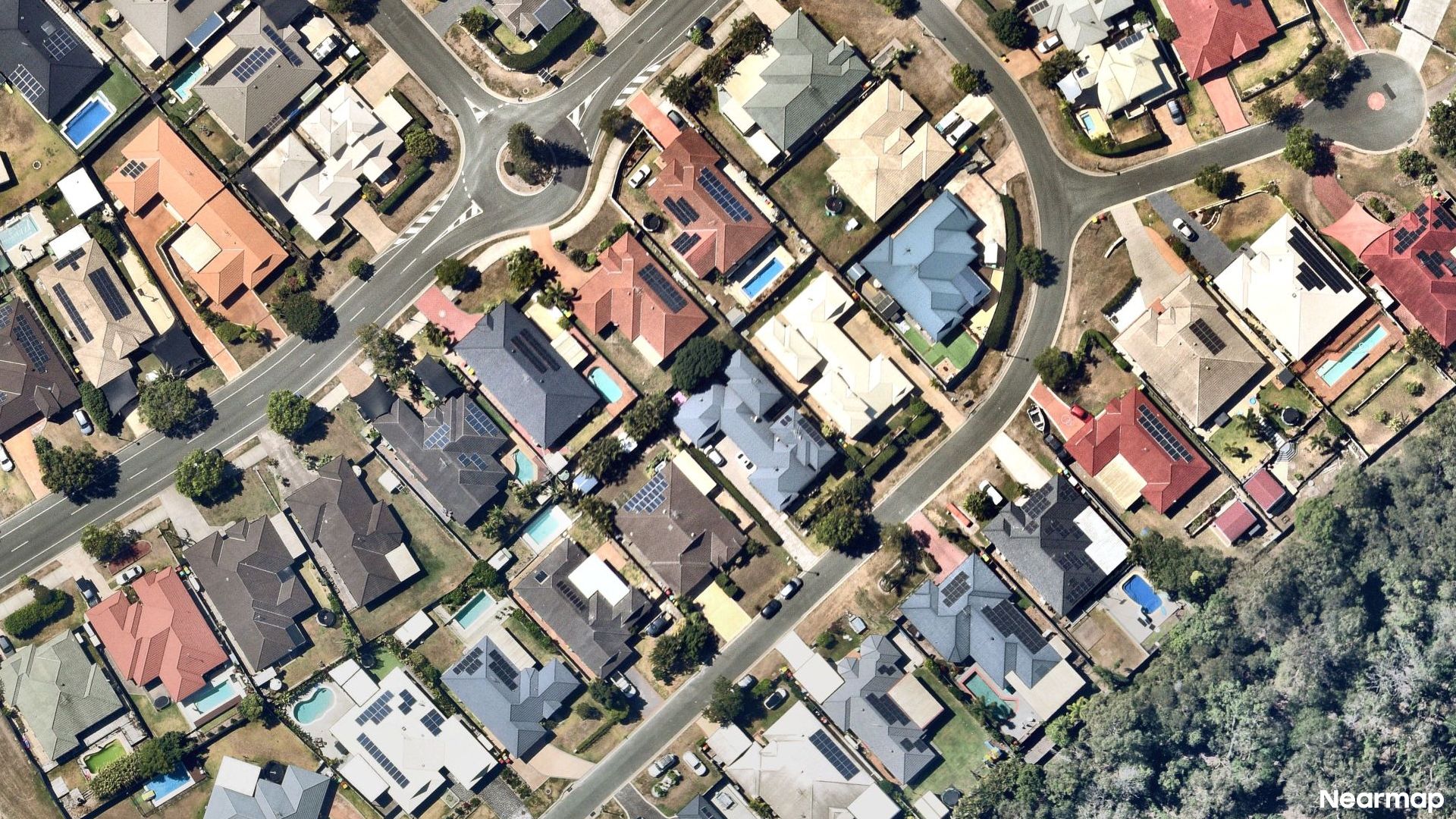 Vertical aerial view