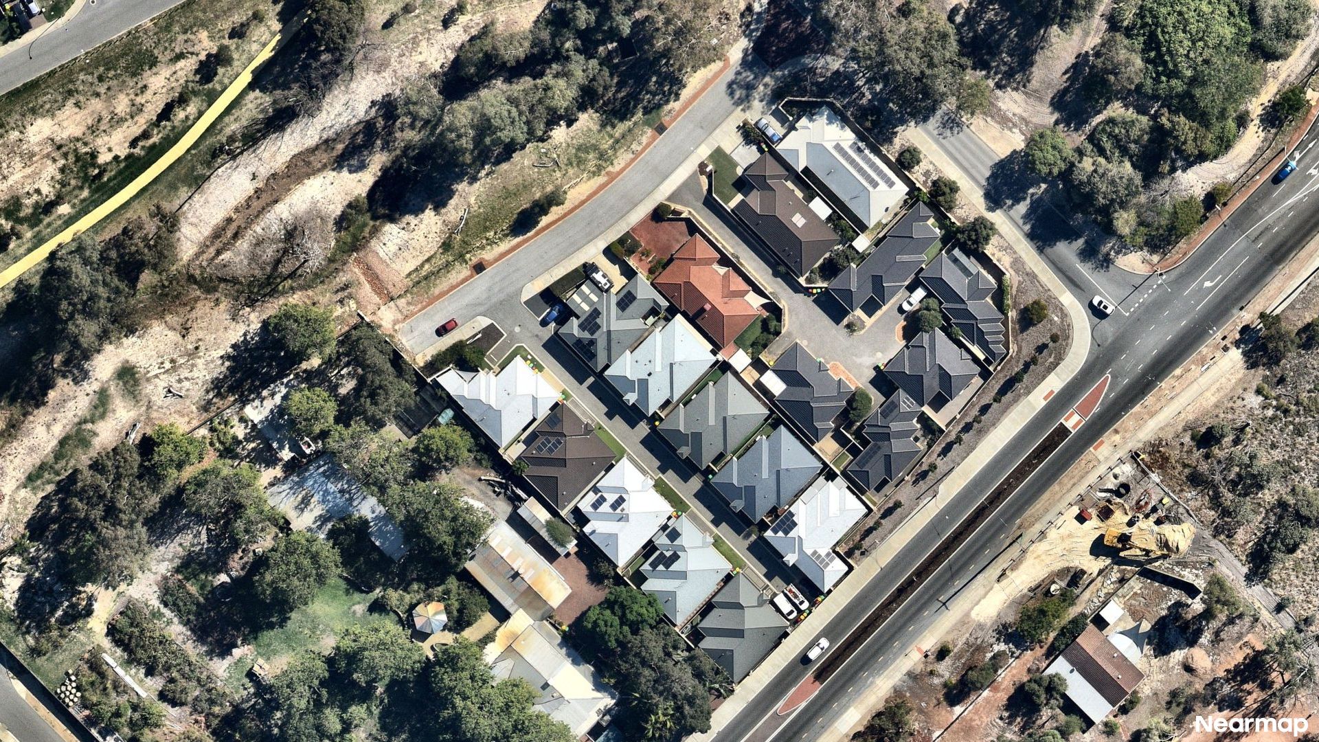 Vertical aerial view