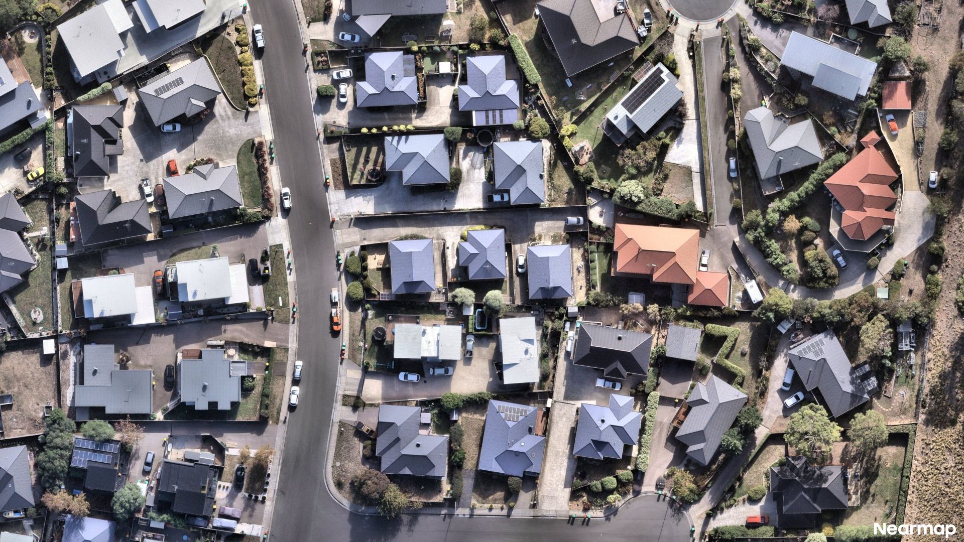 Vertical aerial view