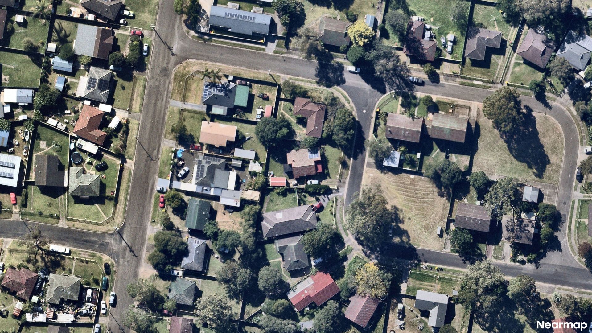 Vertical aerial view