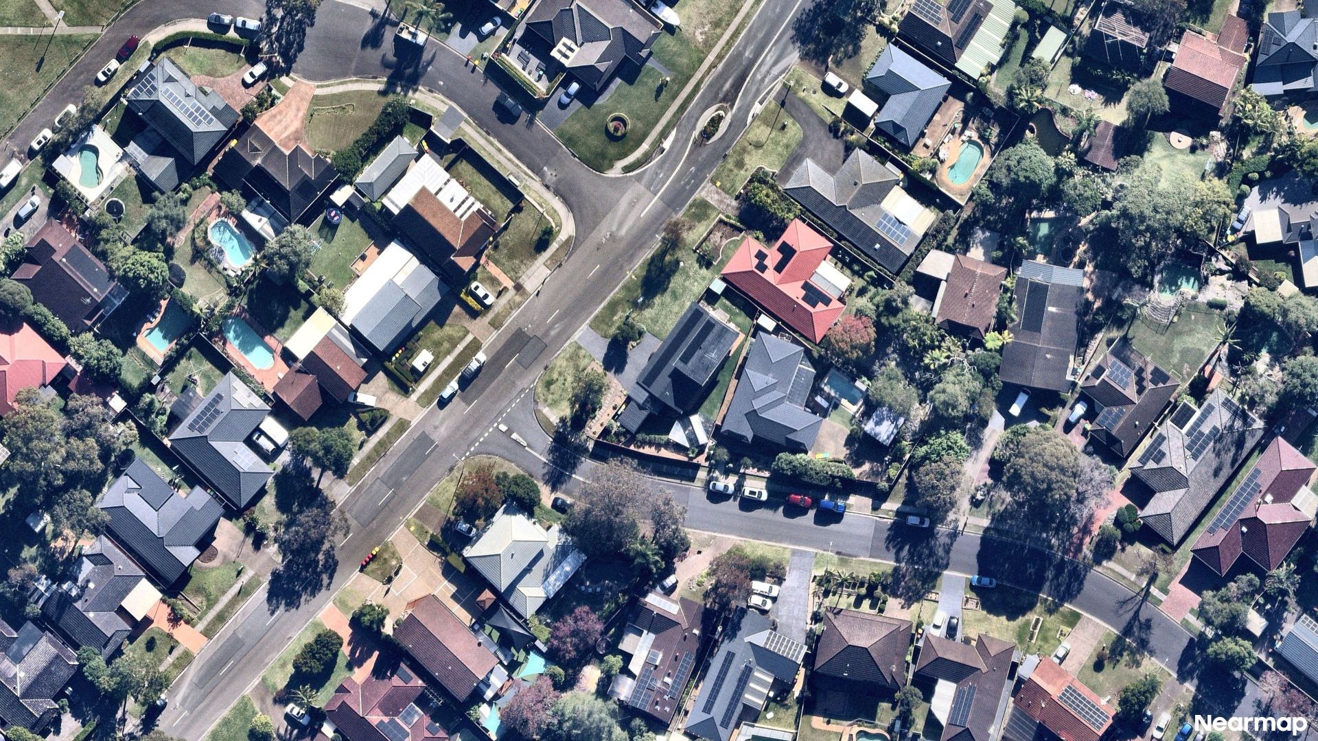 Vertical aerial view