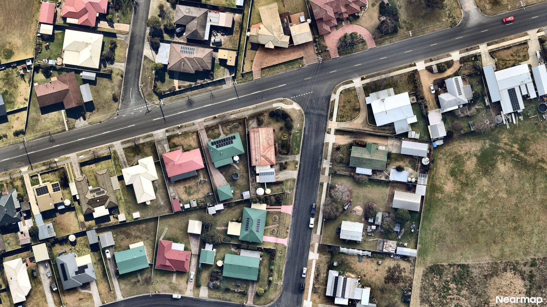 Vertical aerial view