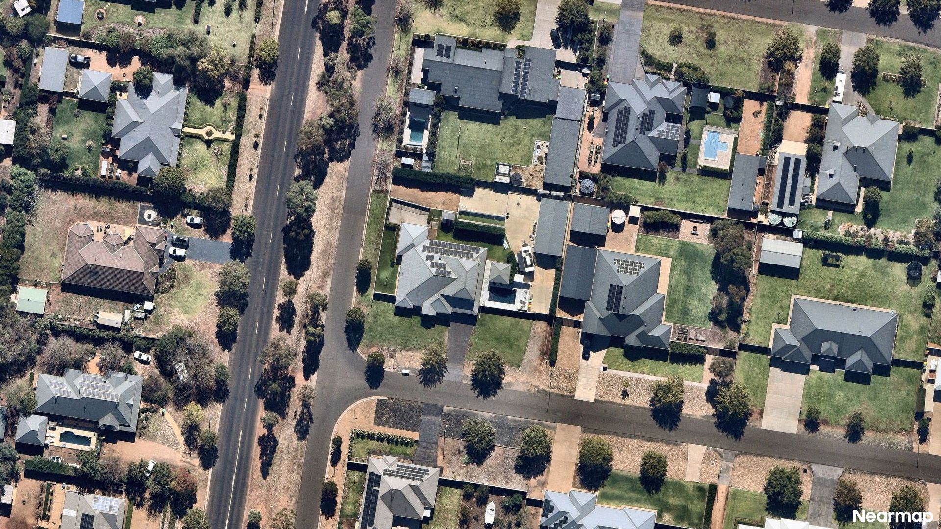 Vertical aerial view