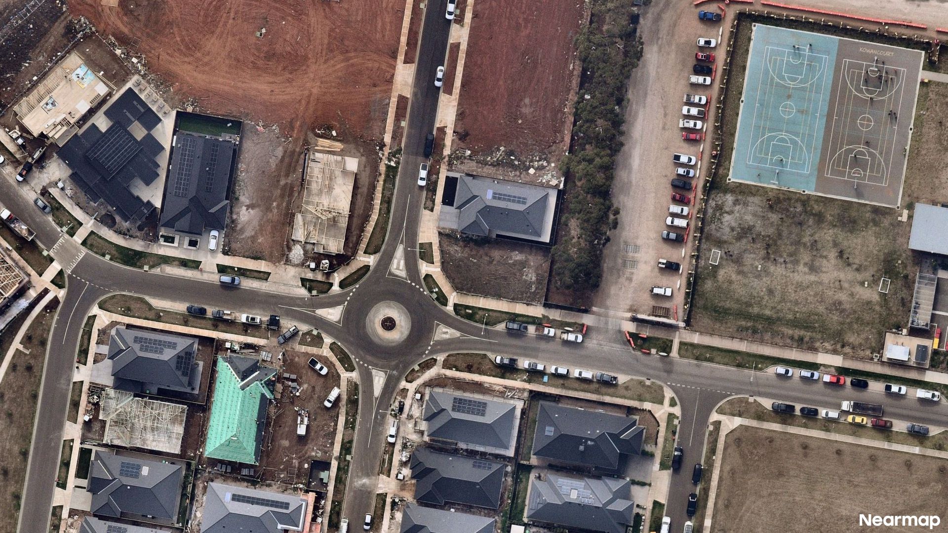 Vertical aerial view