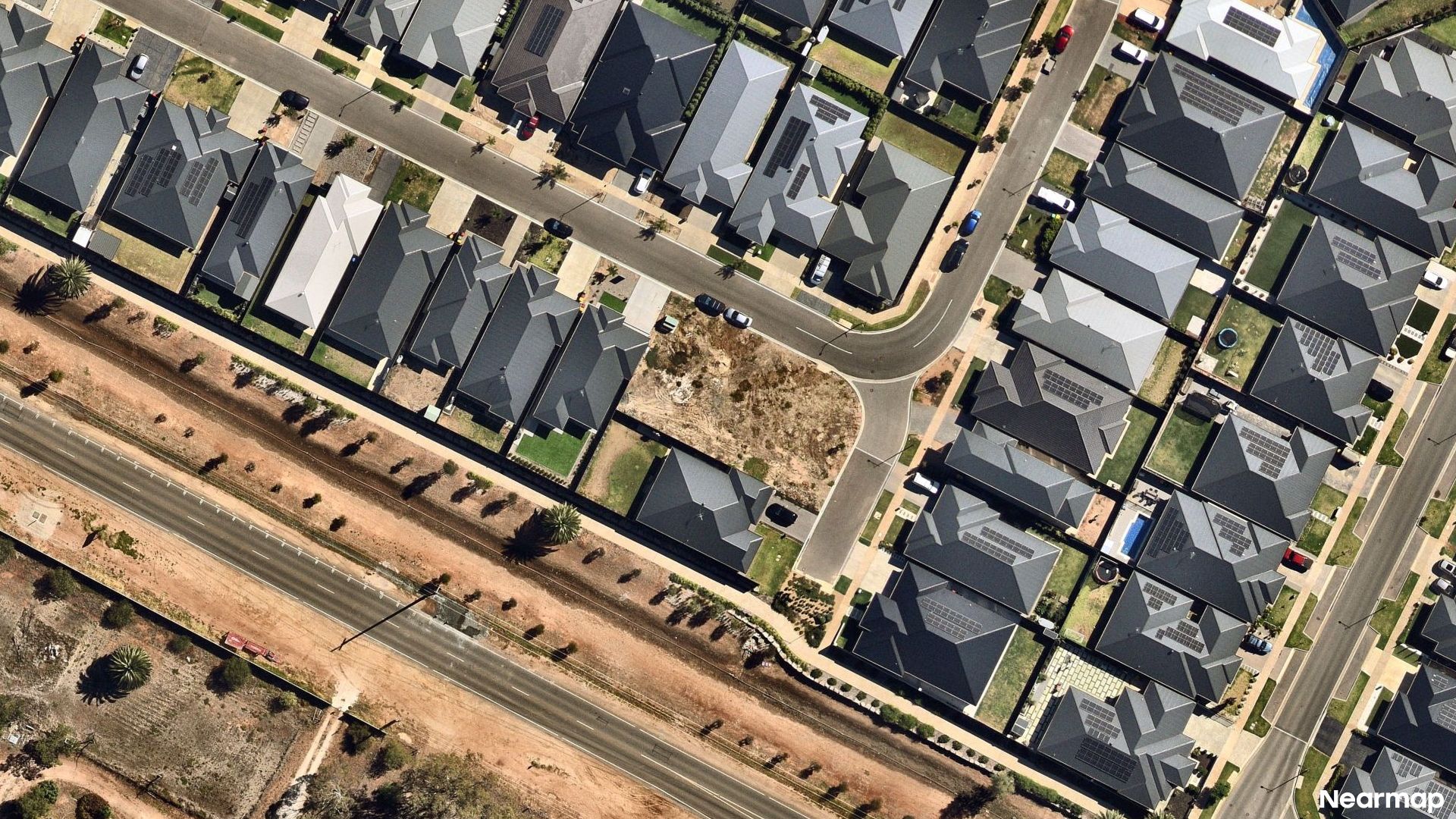 Vertical aerial view