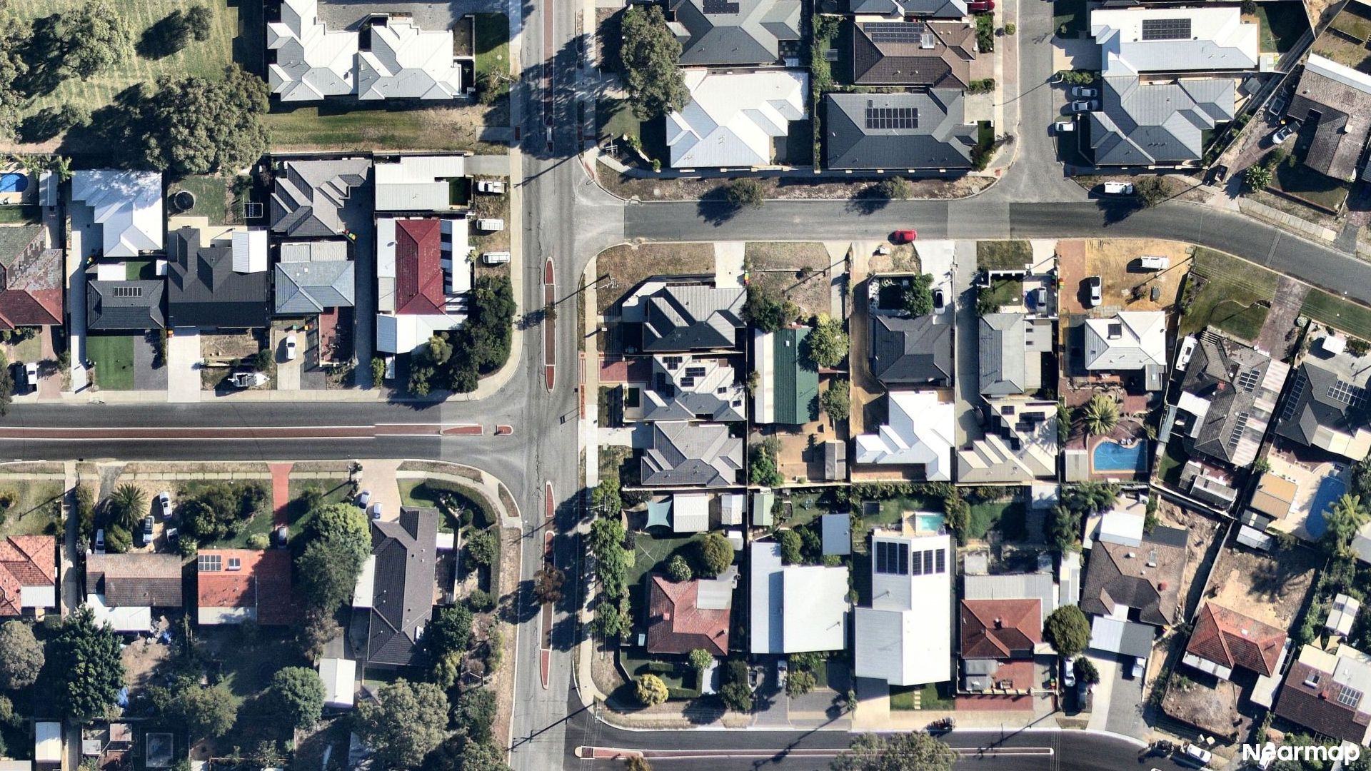 Vertical aerial view
