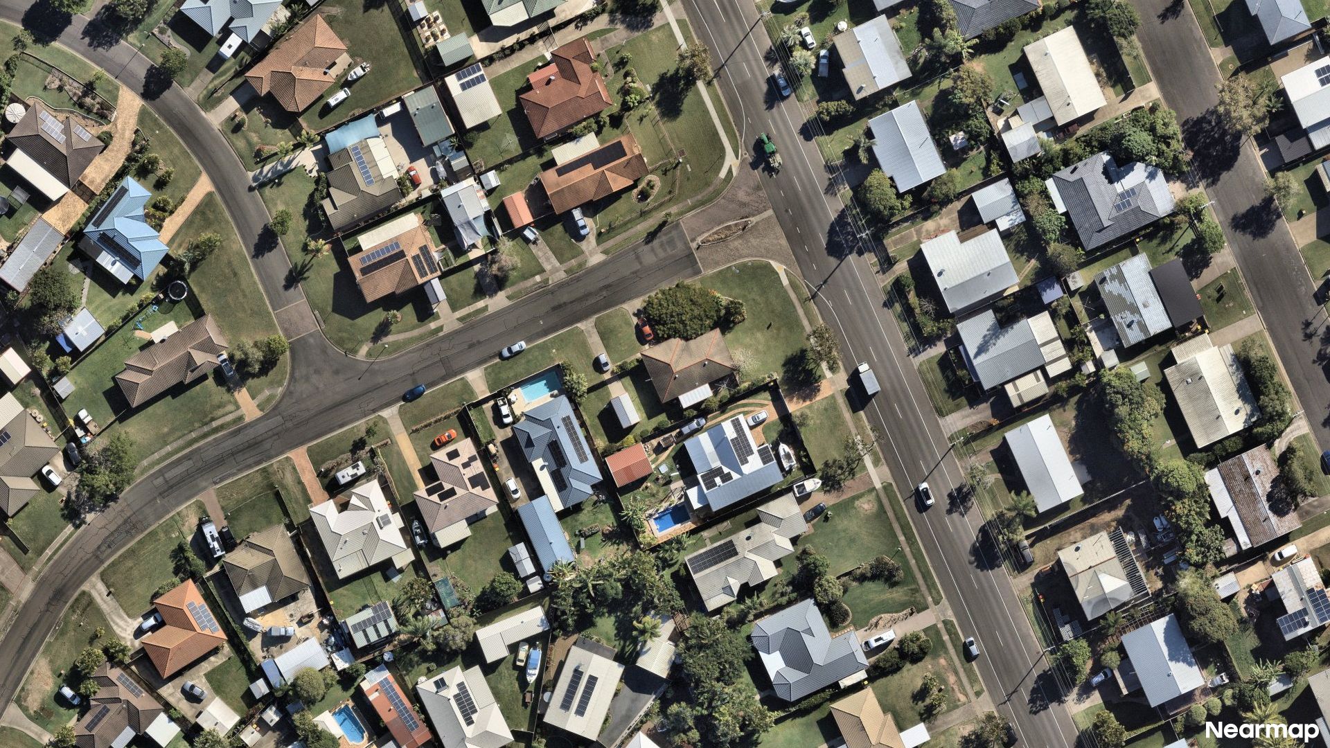 Vertical aerial view
