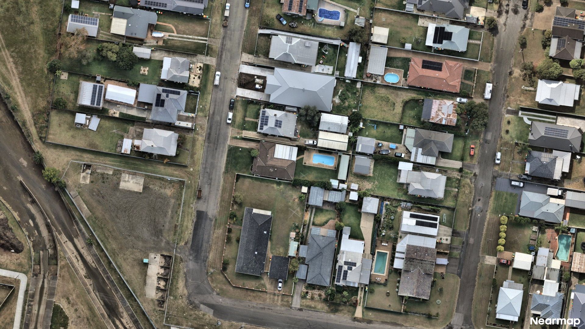 Vertical aerial view