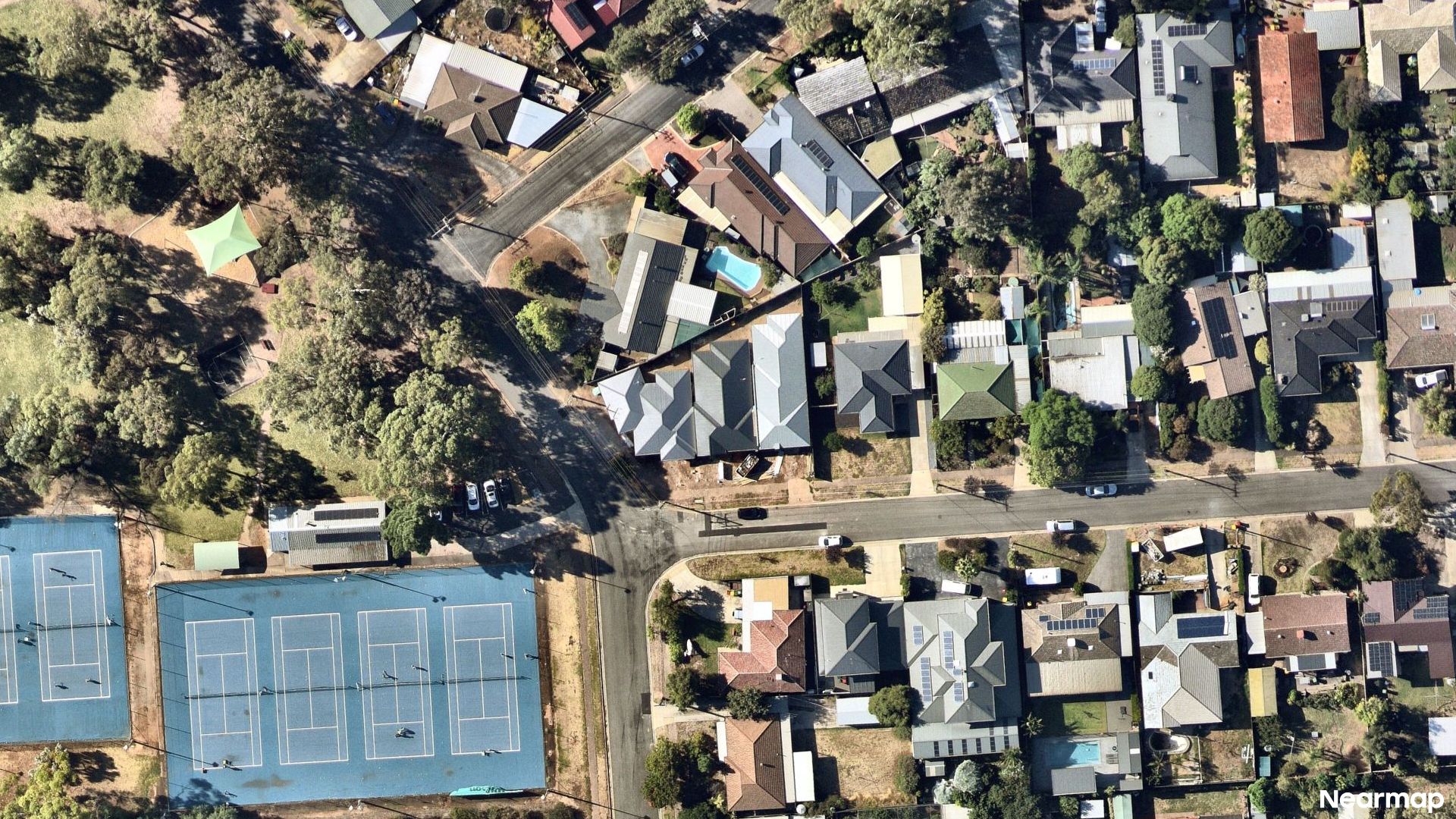 Vertical aerial view