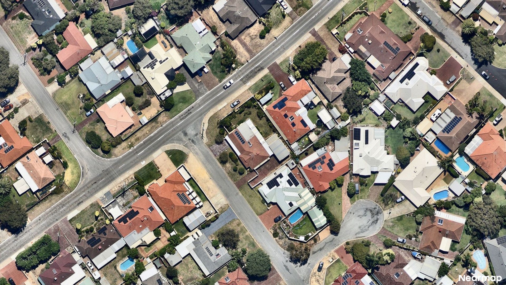 Vertical aerial view