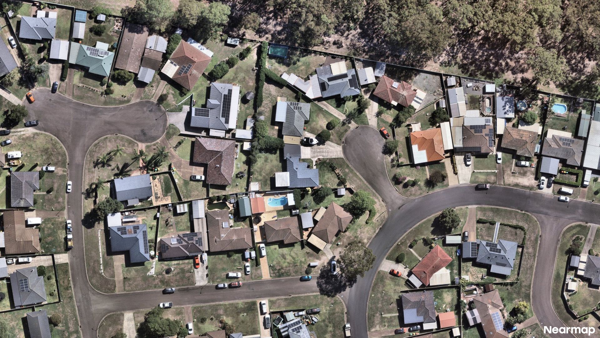Vertical aerial view