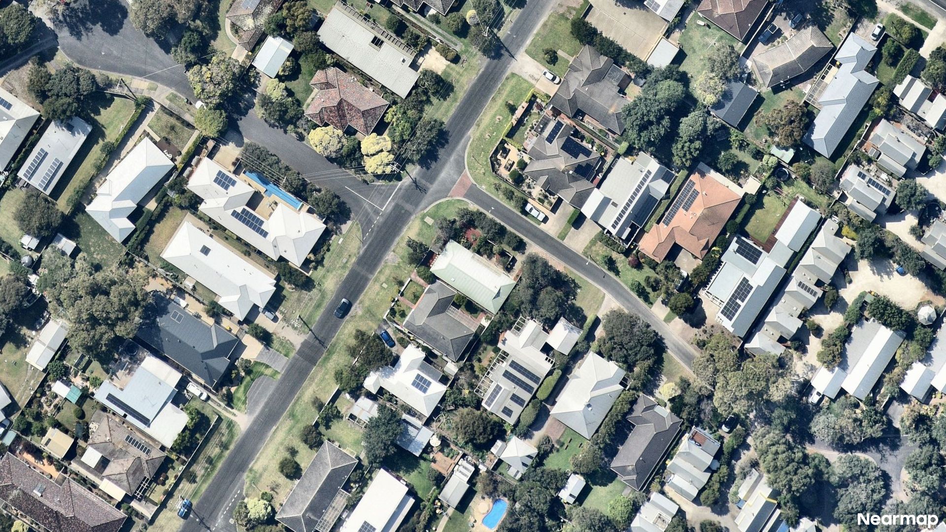 Vertical aerial view