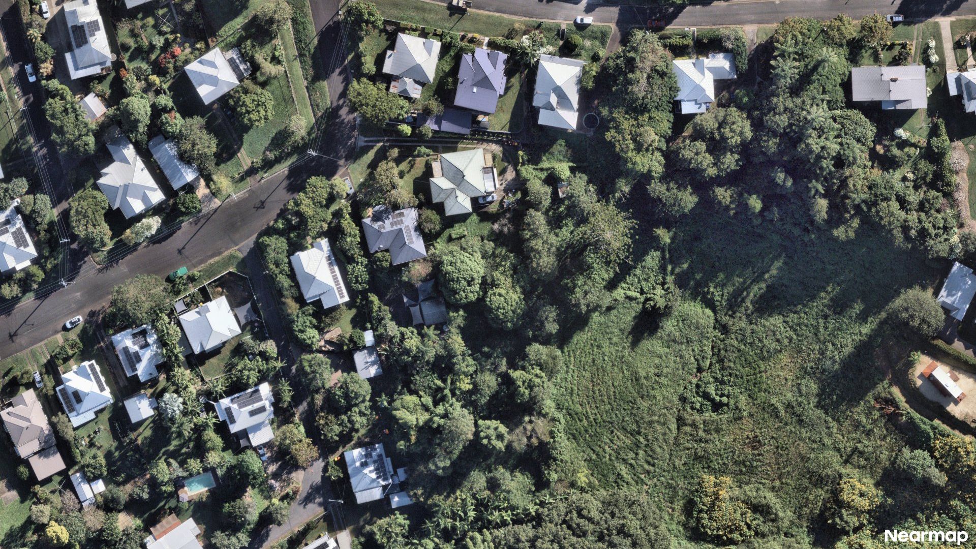 Vertical aerial view