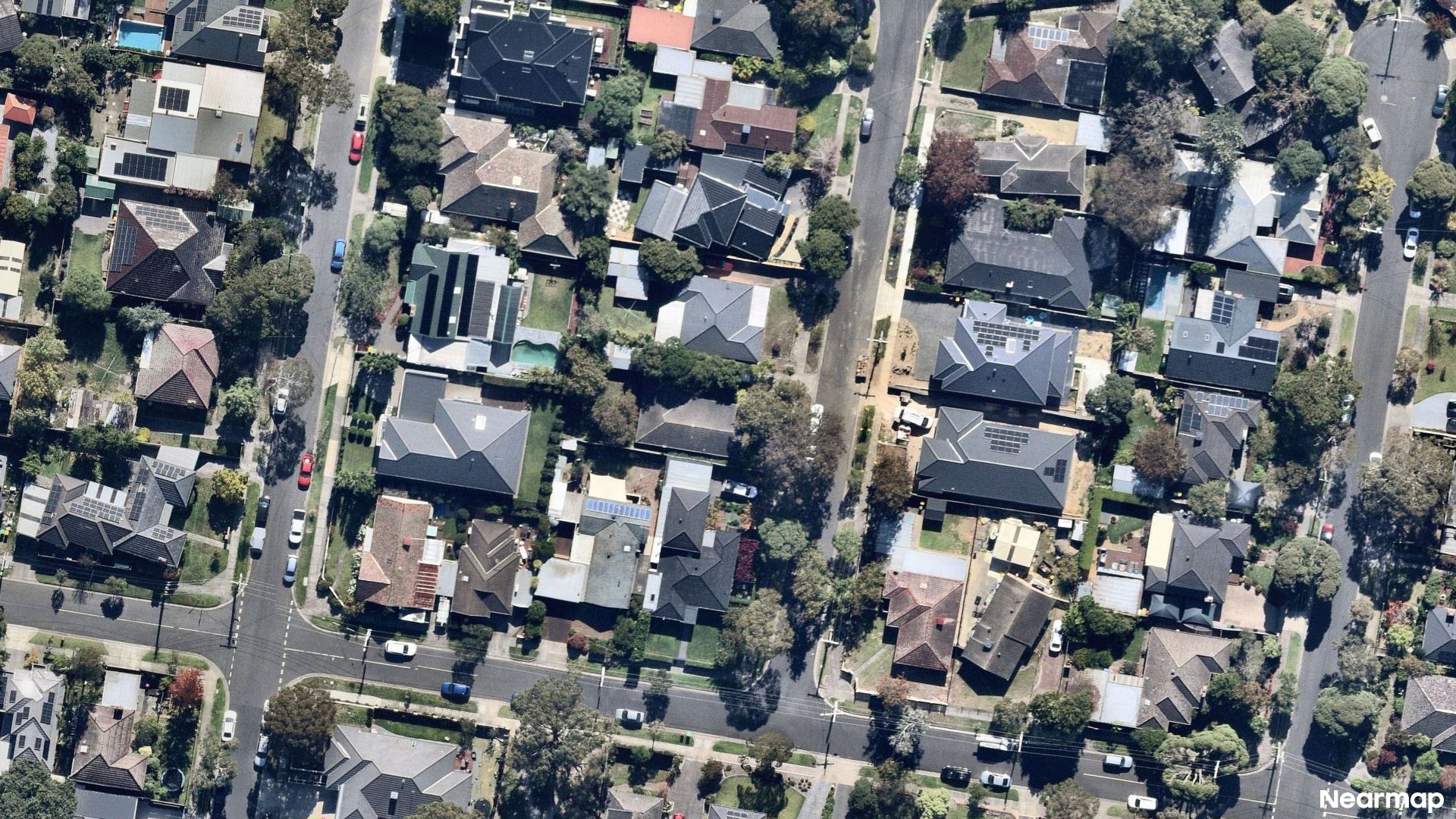 Vertical aerial view