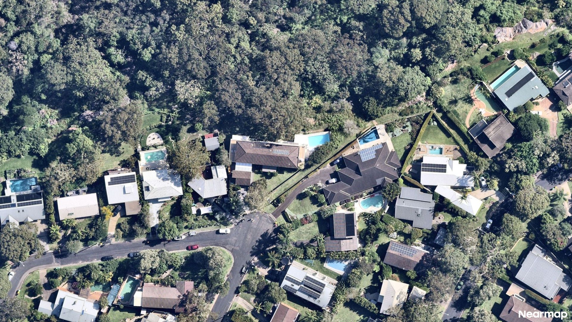 Vertical aerial view
