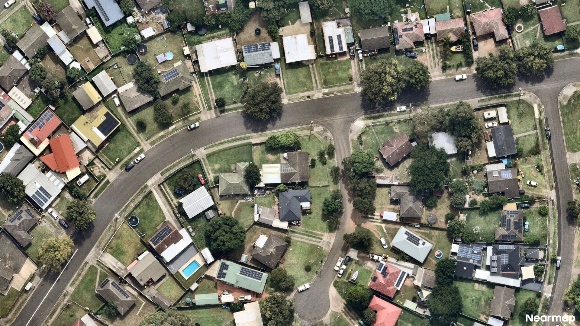 Vertical aerial view