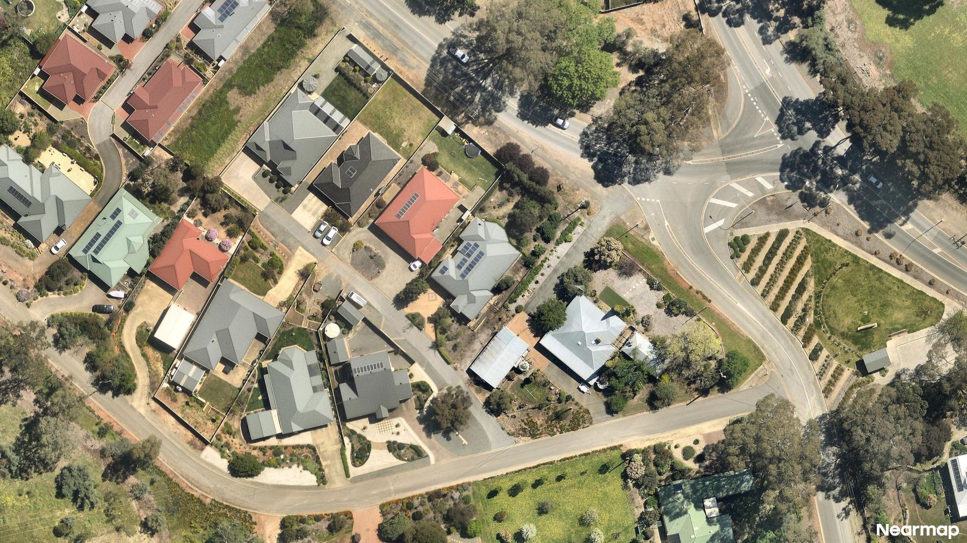 Vertical aerial view