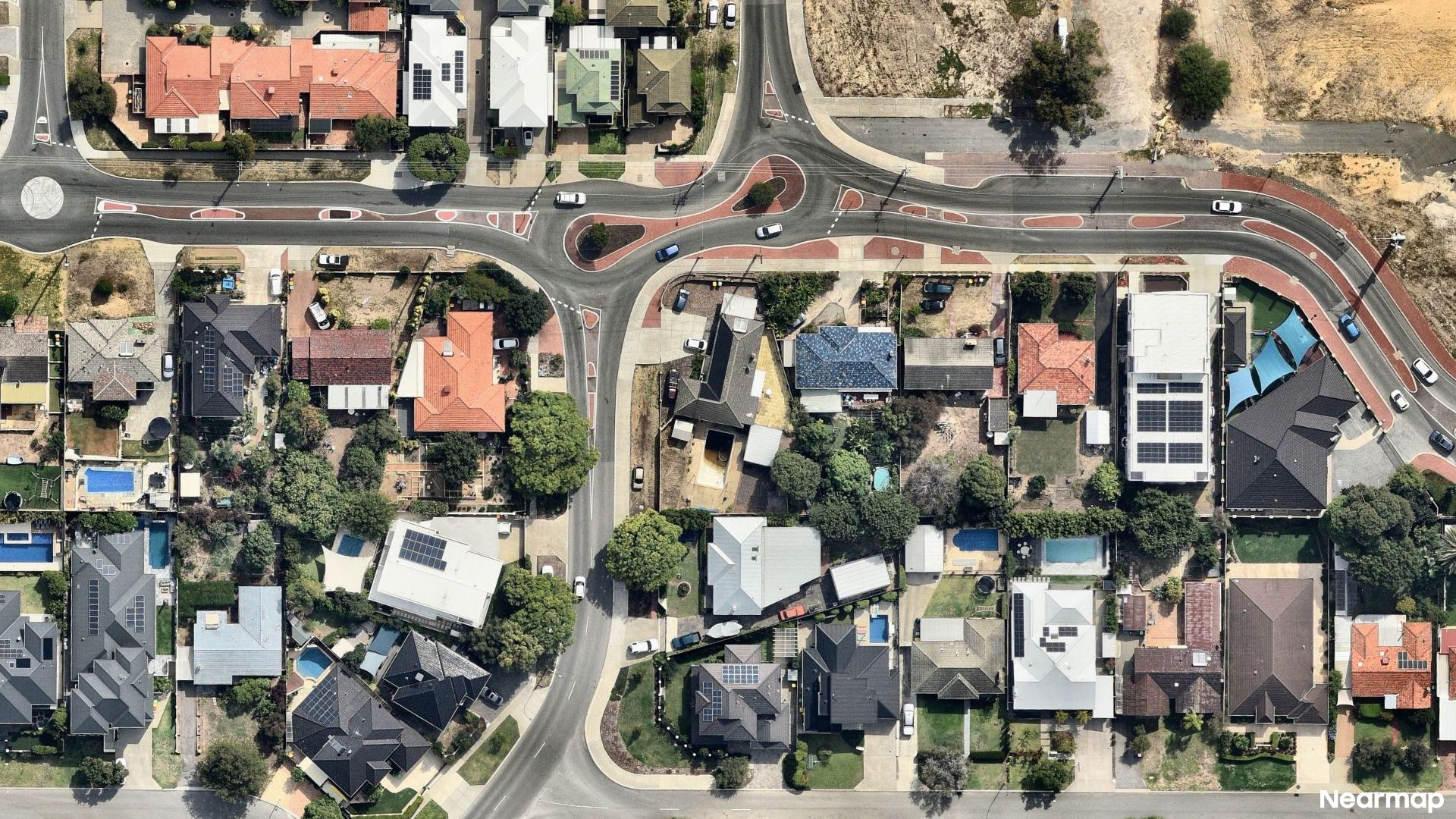Vertical aerial view
