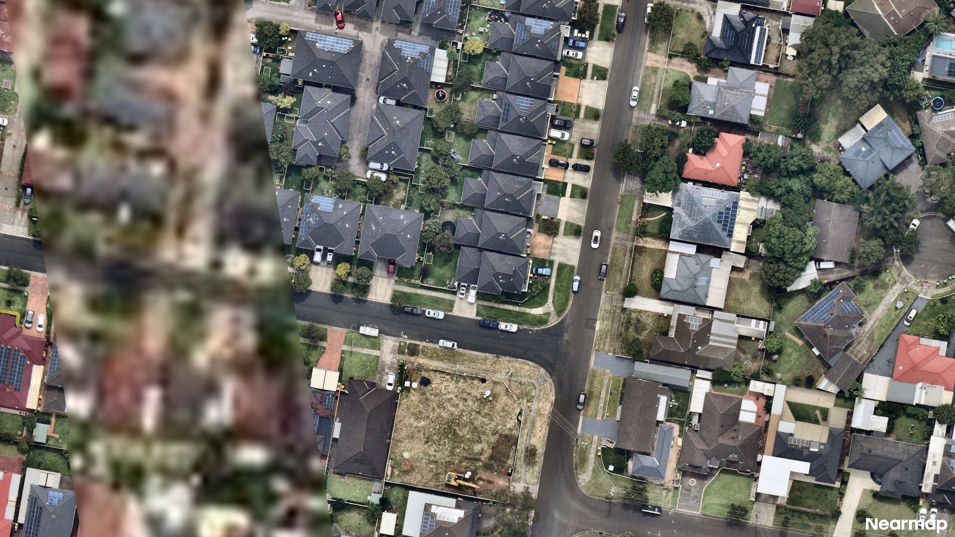 Vertical aerial view