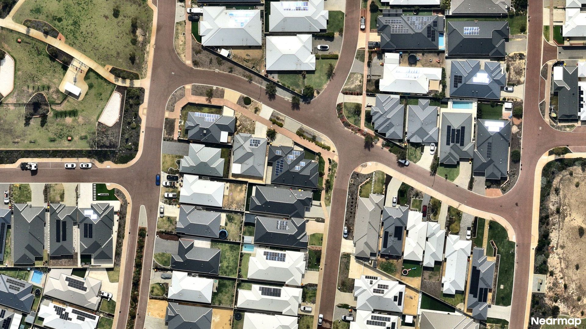 Vertical aerial view