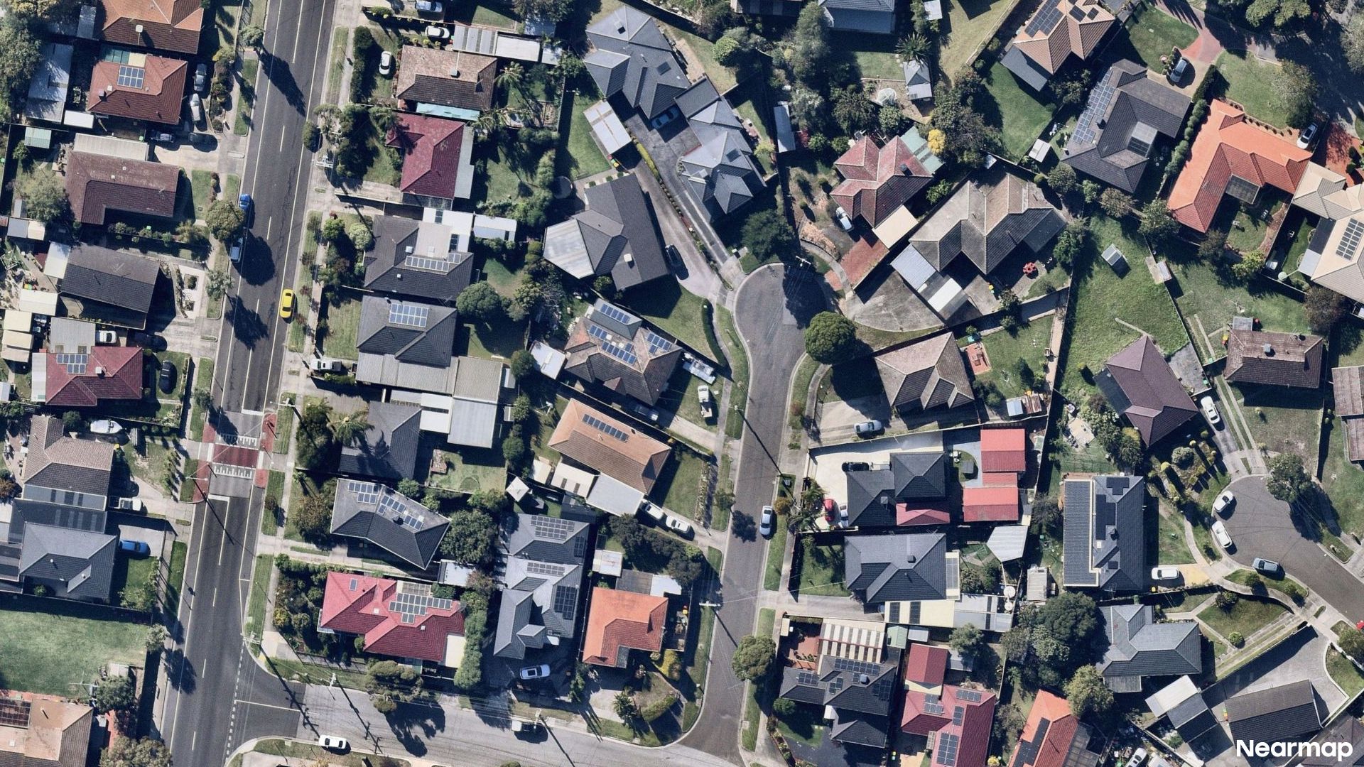 Vertical aerial view