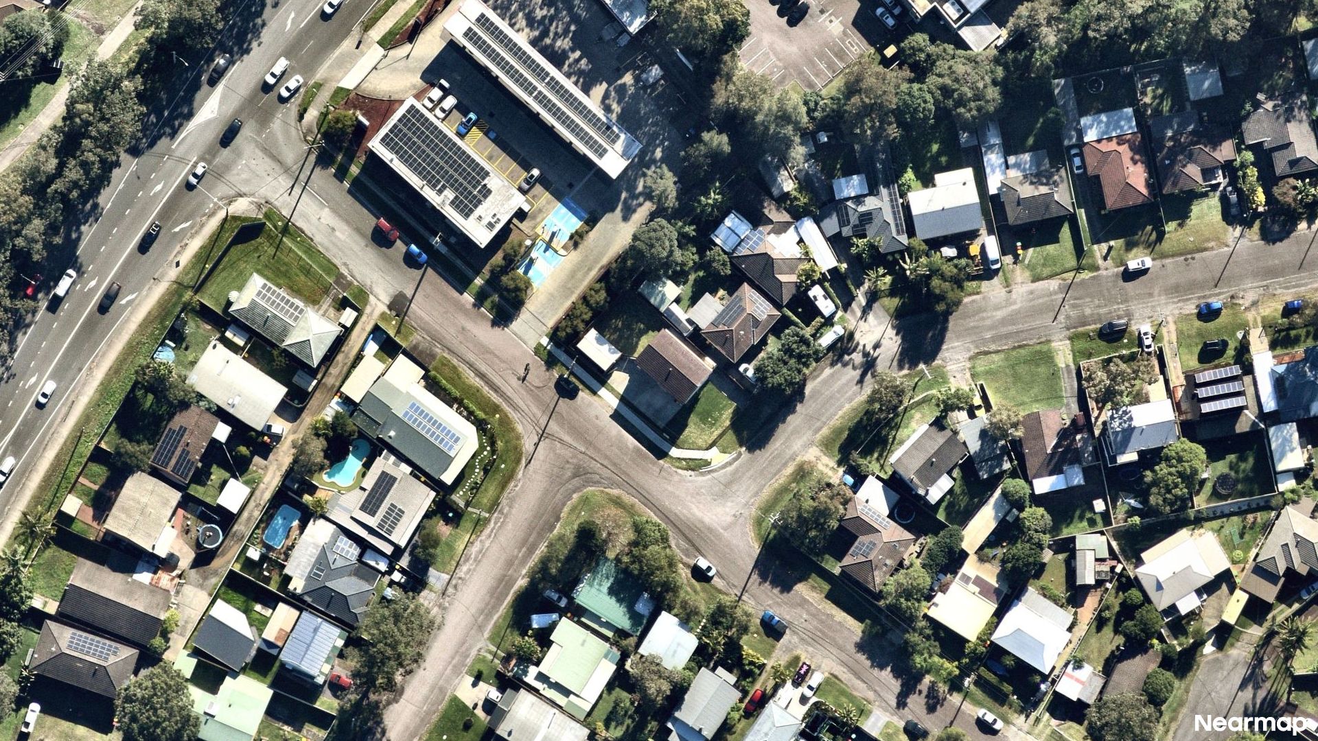 Vertical aerial view