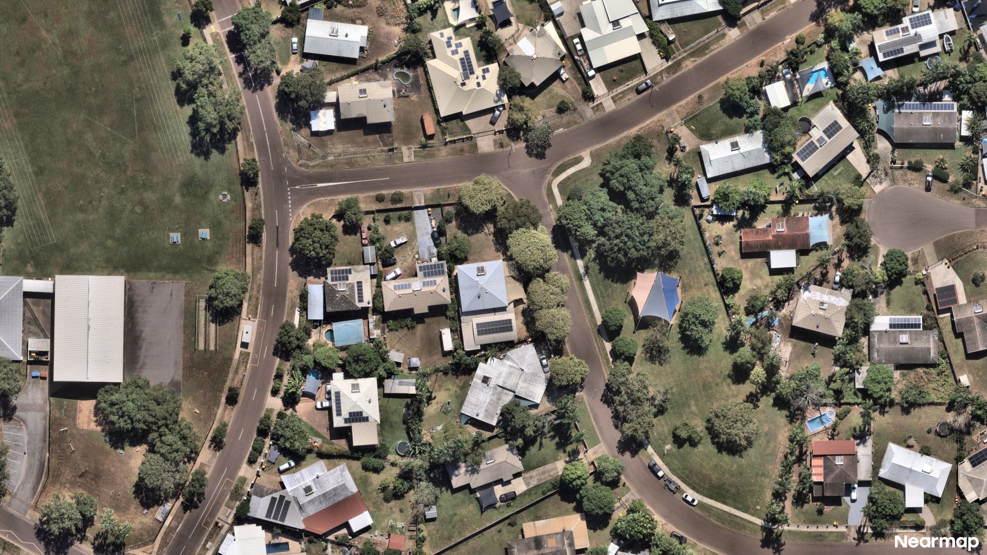 Vertical aerial view