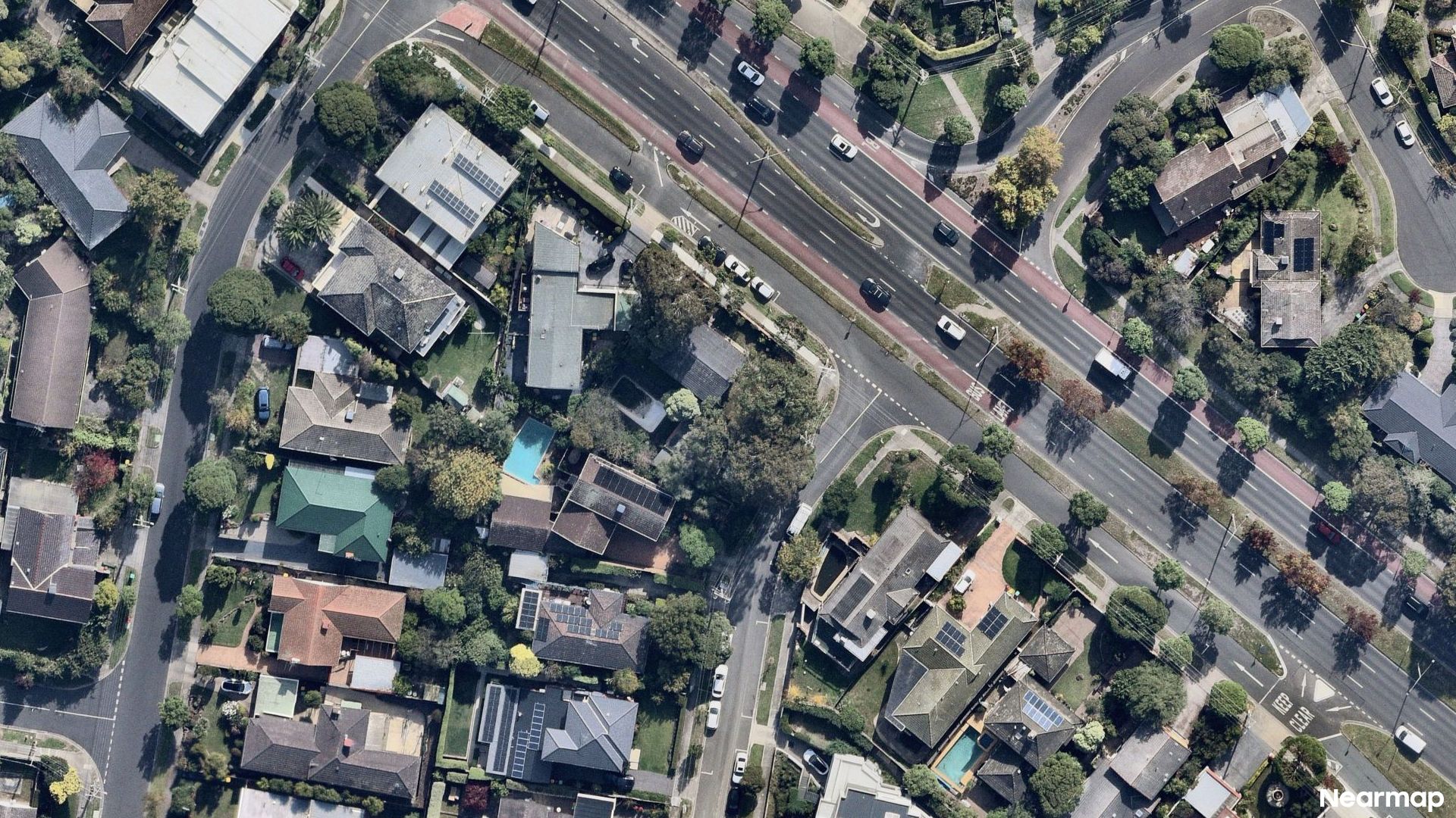 Vertical aerial view