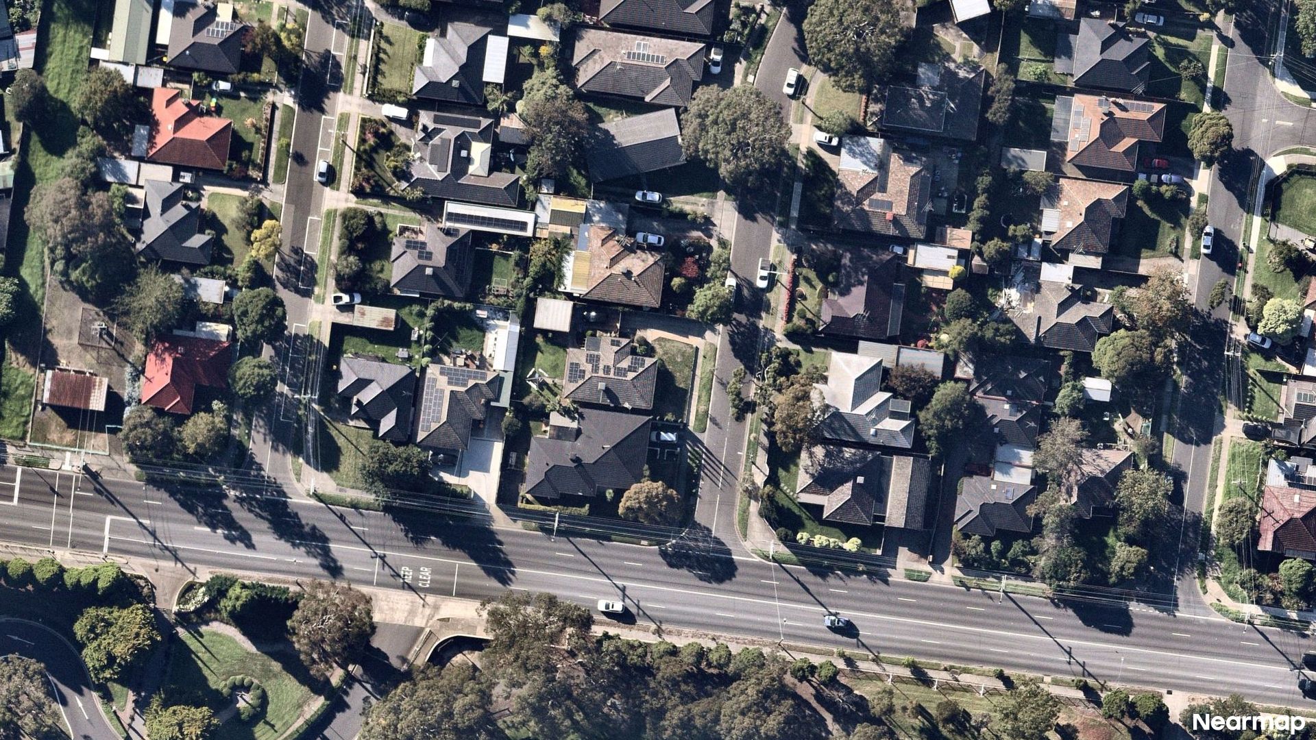 Vertical aerial view