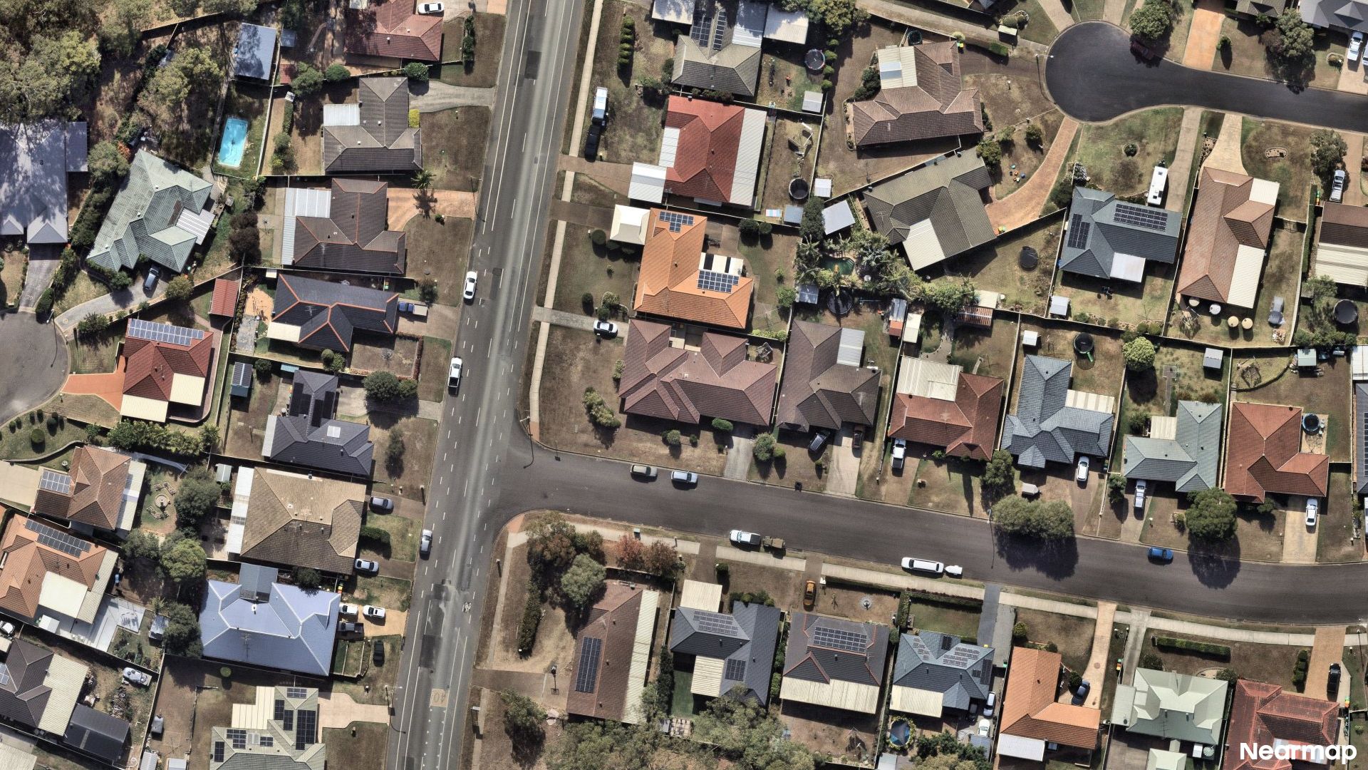 Vertical aerial view