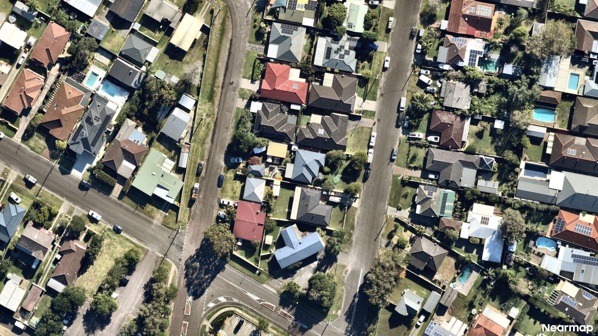Vertical aerial view