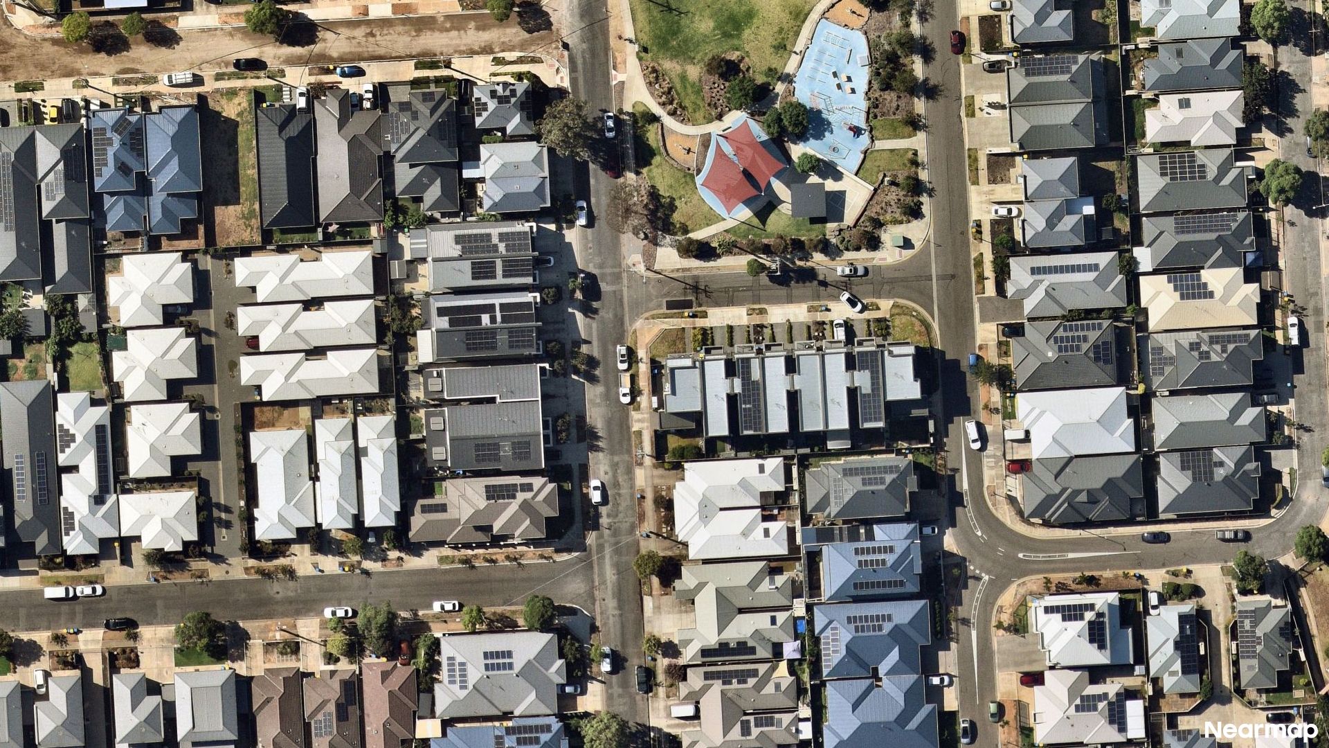 Vertical aerial view