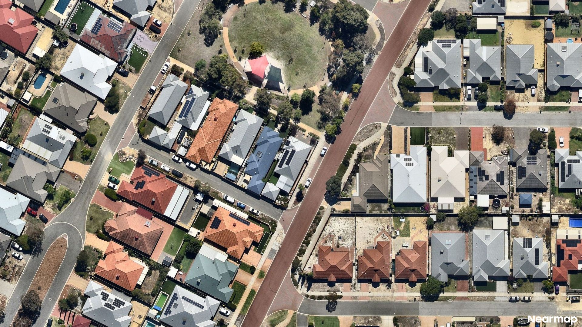 Vertical aerial view