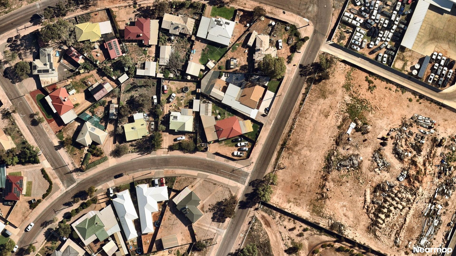Vertical aerial view
