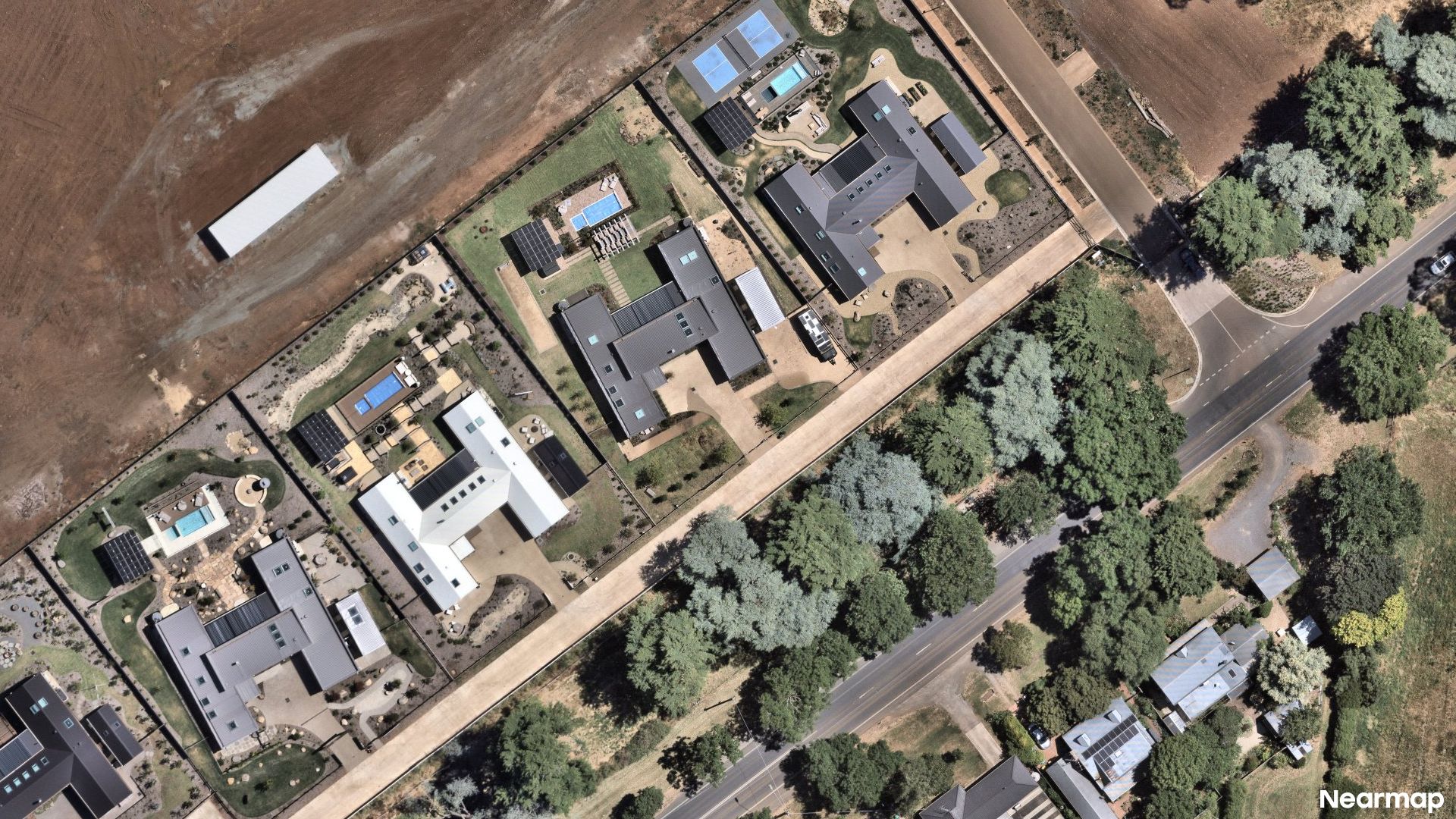 Vertical aerial view