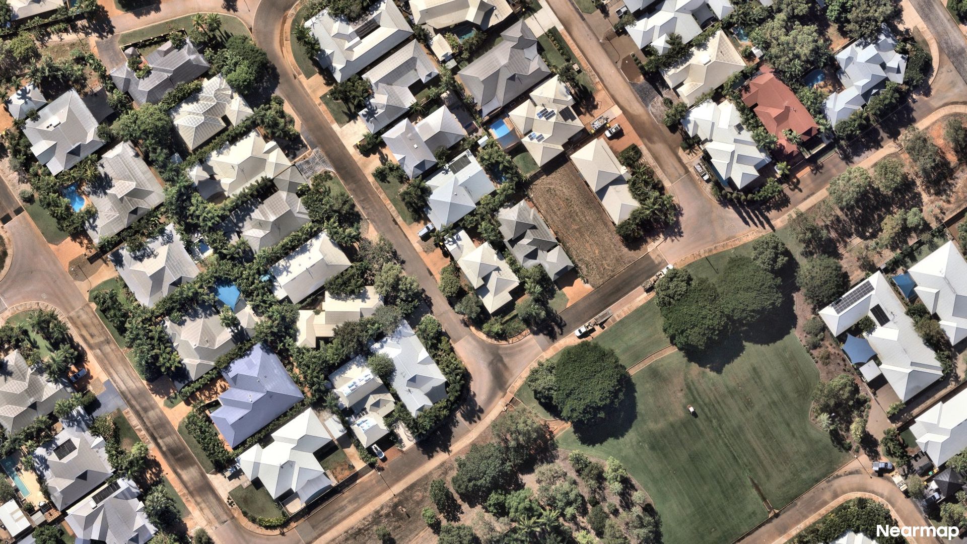 Vertical aerial view