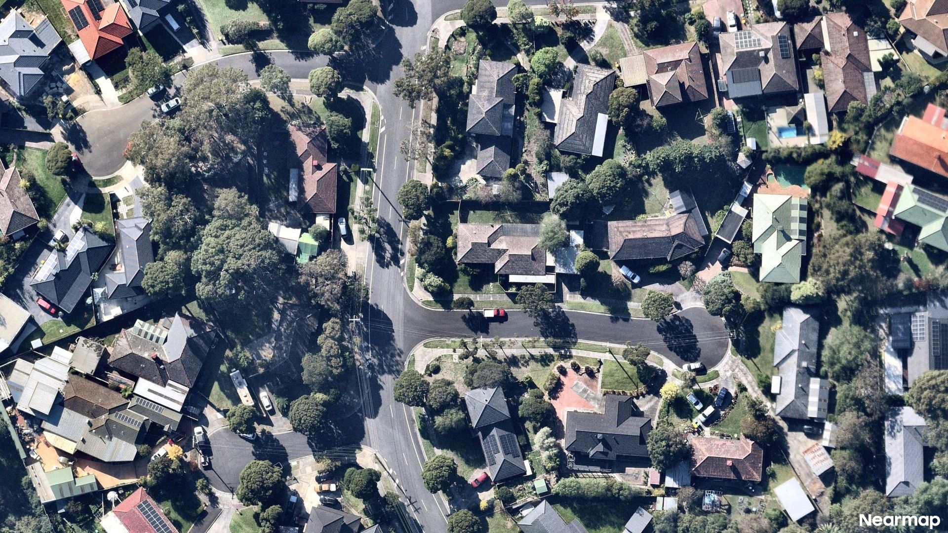 Vertical aerial view