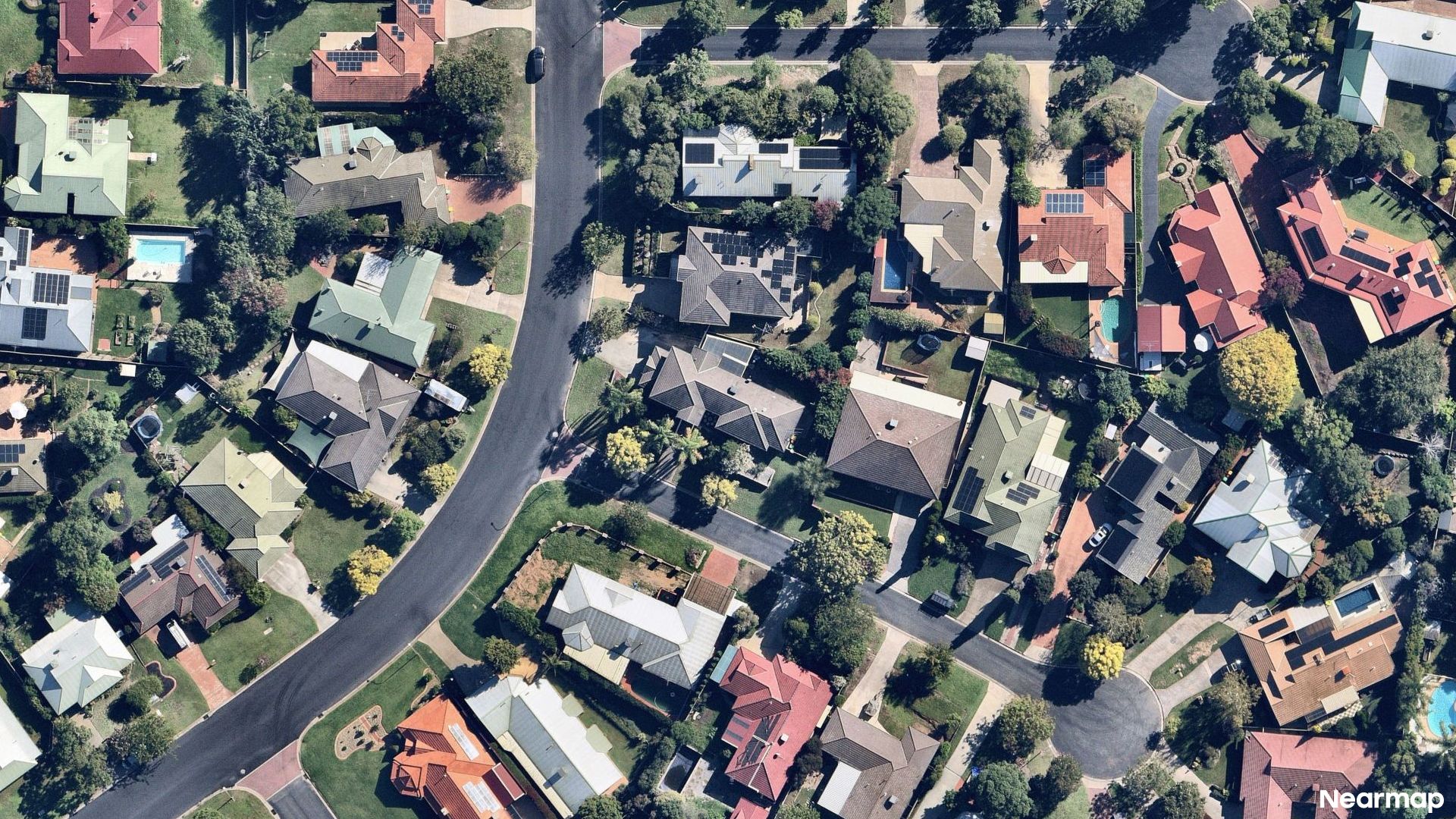 Vertical aerial view