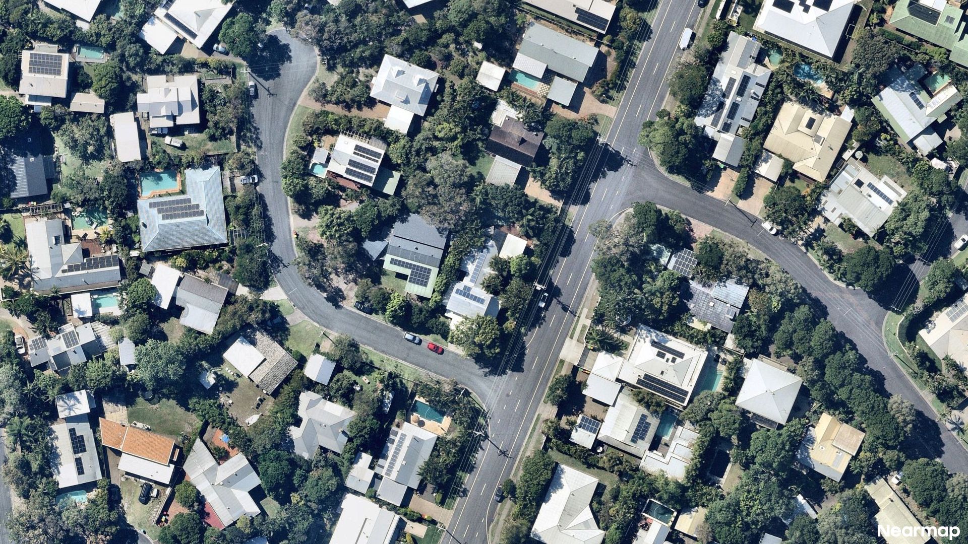 Vertical aerial view