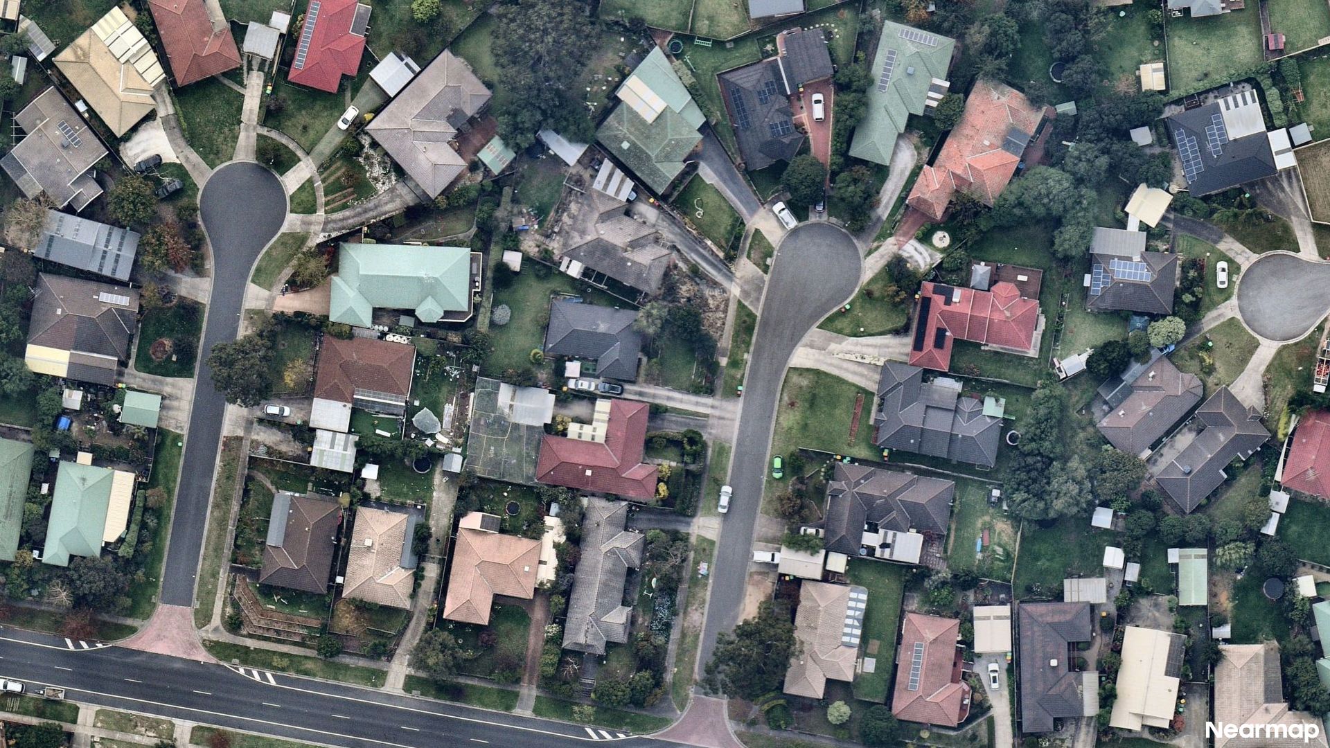 Vertical aerial view