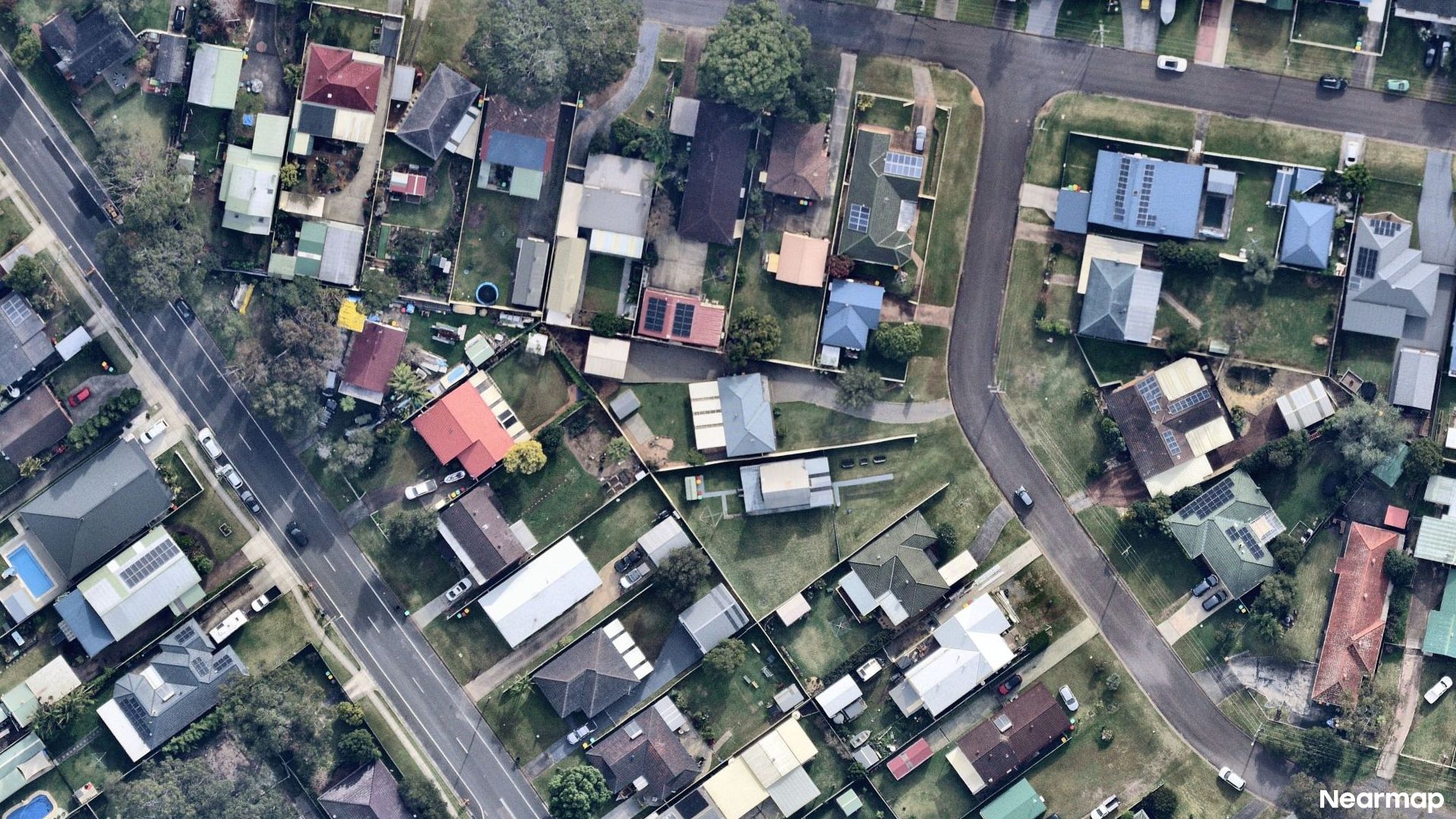 Vertical aerial view