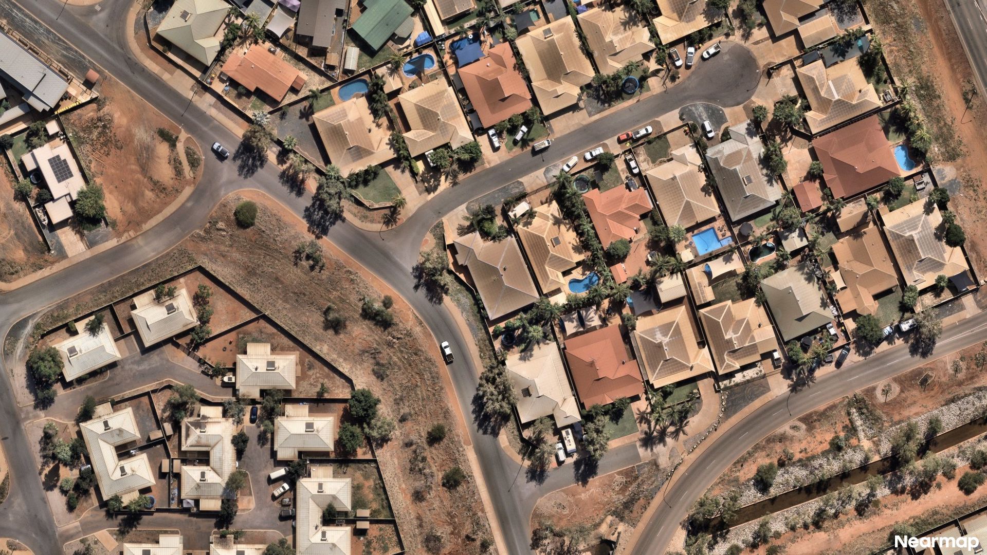 Vertical aerial view