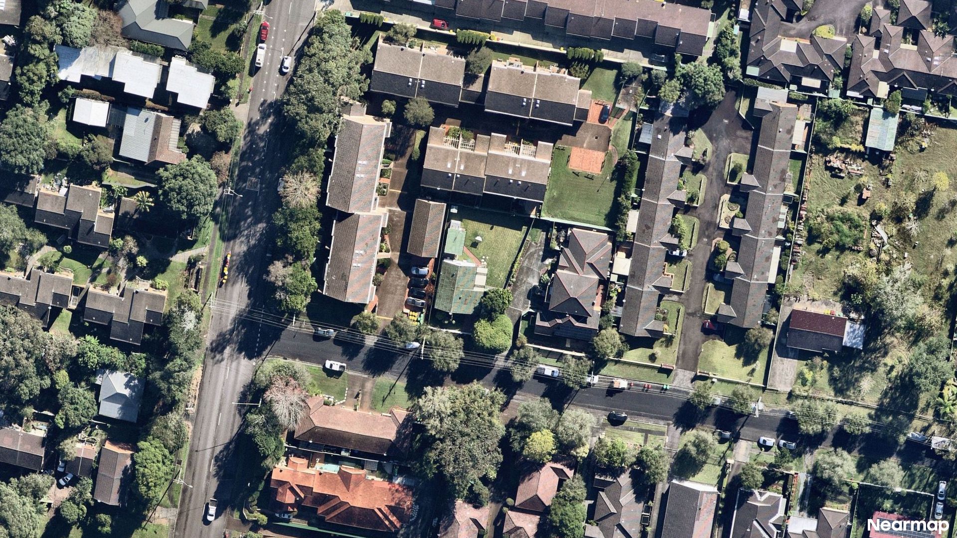 Vertical aerial view