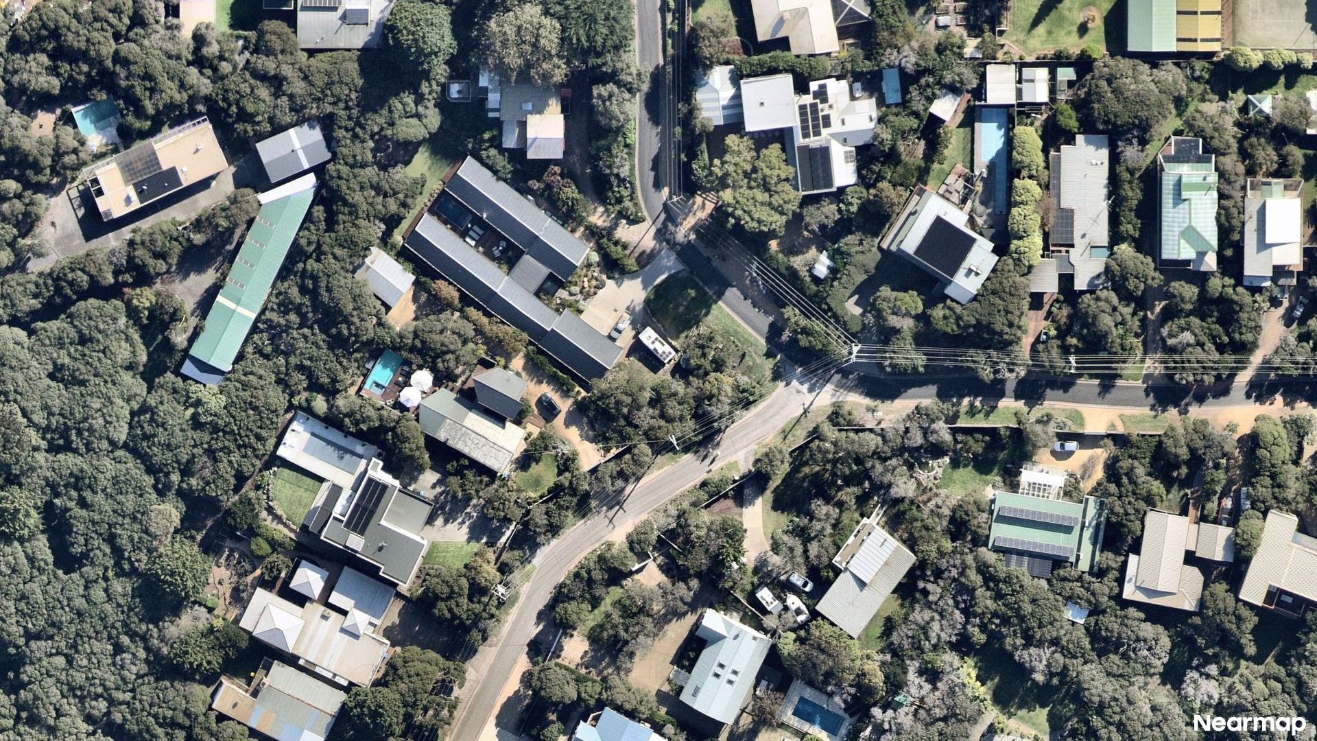Vertical aerial view
