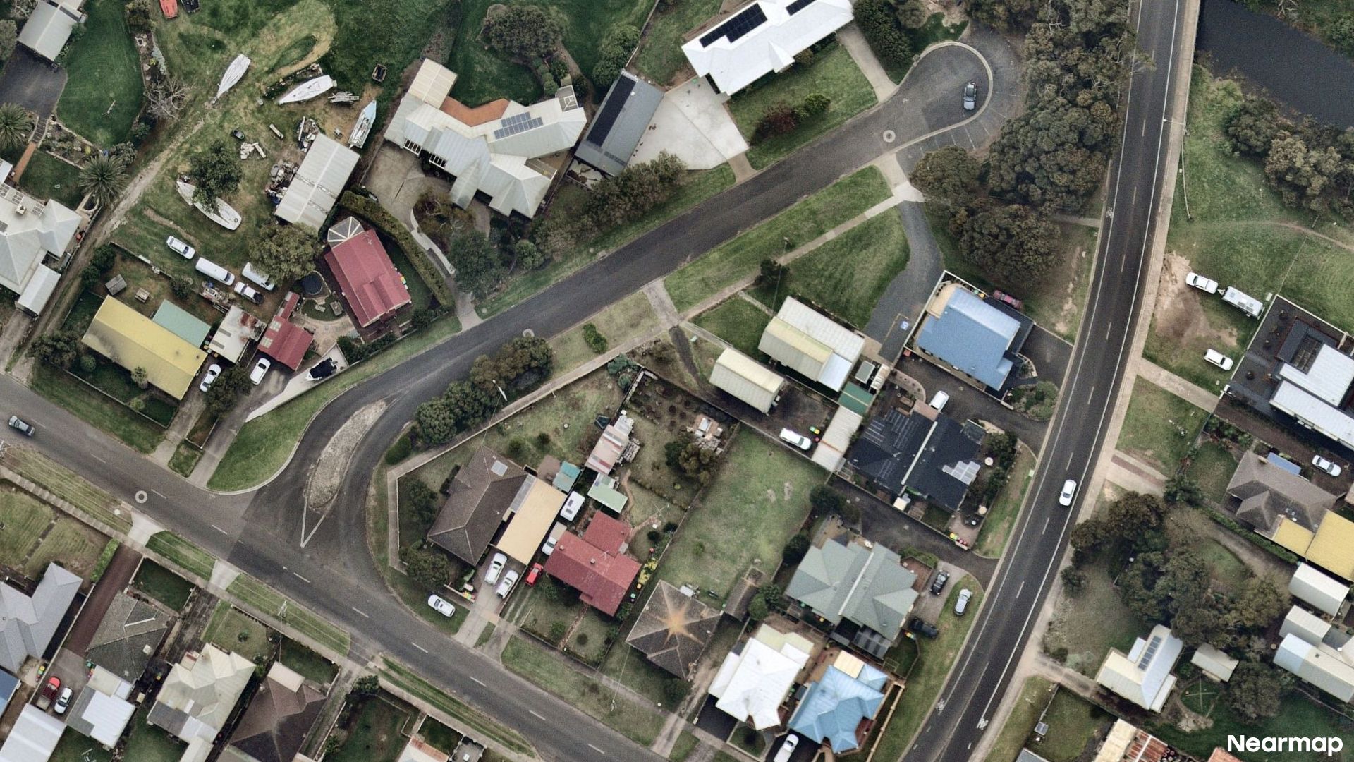 Vertical aerial view