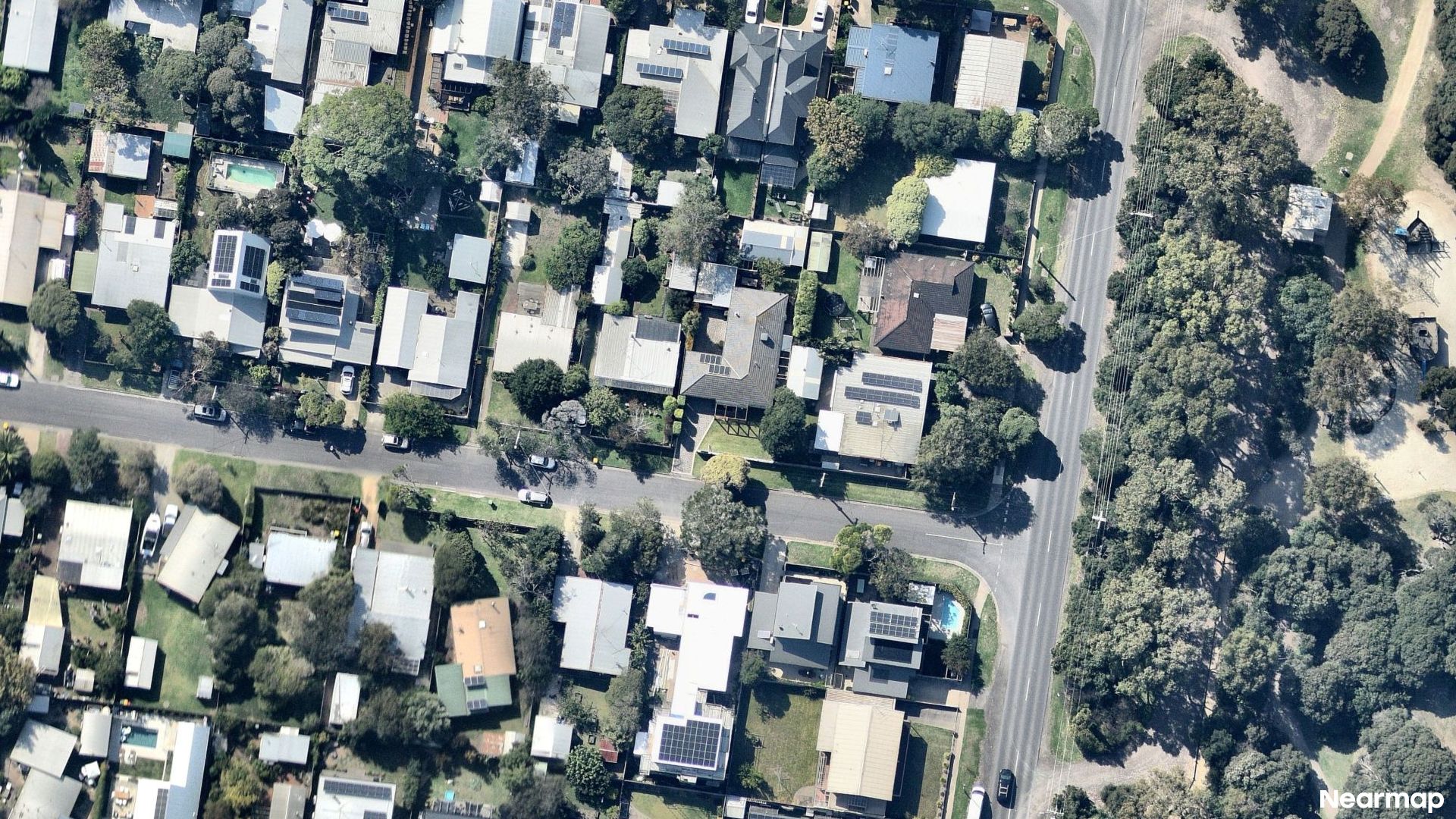 Vertical aerial view