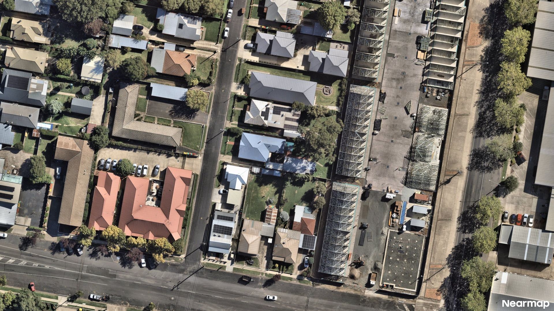Vertical aerial view