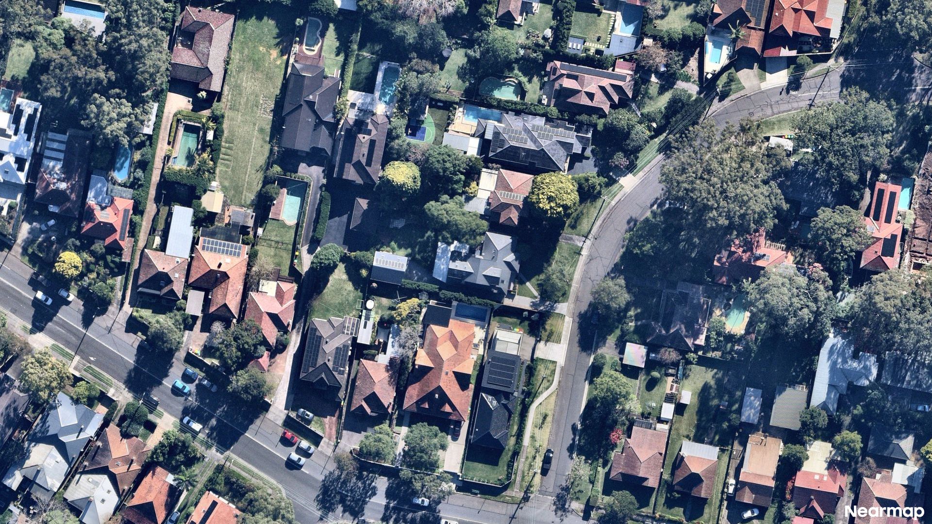 Vertical aerial view